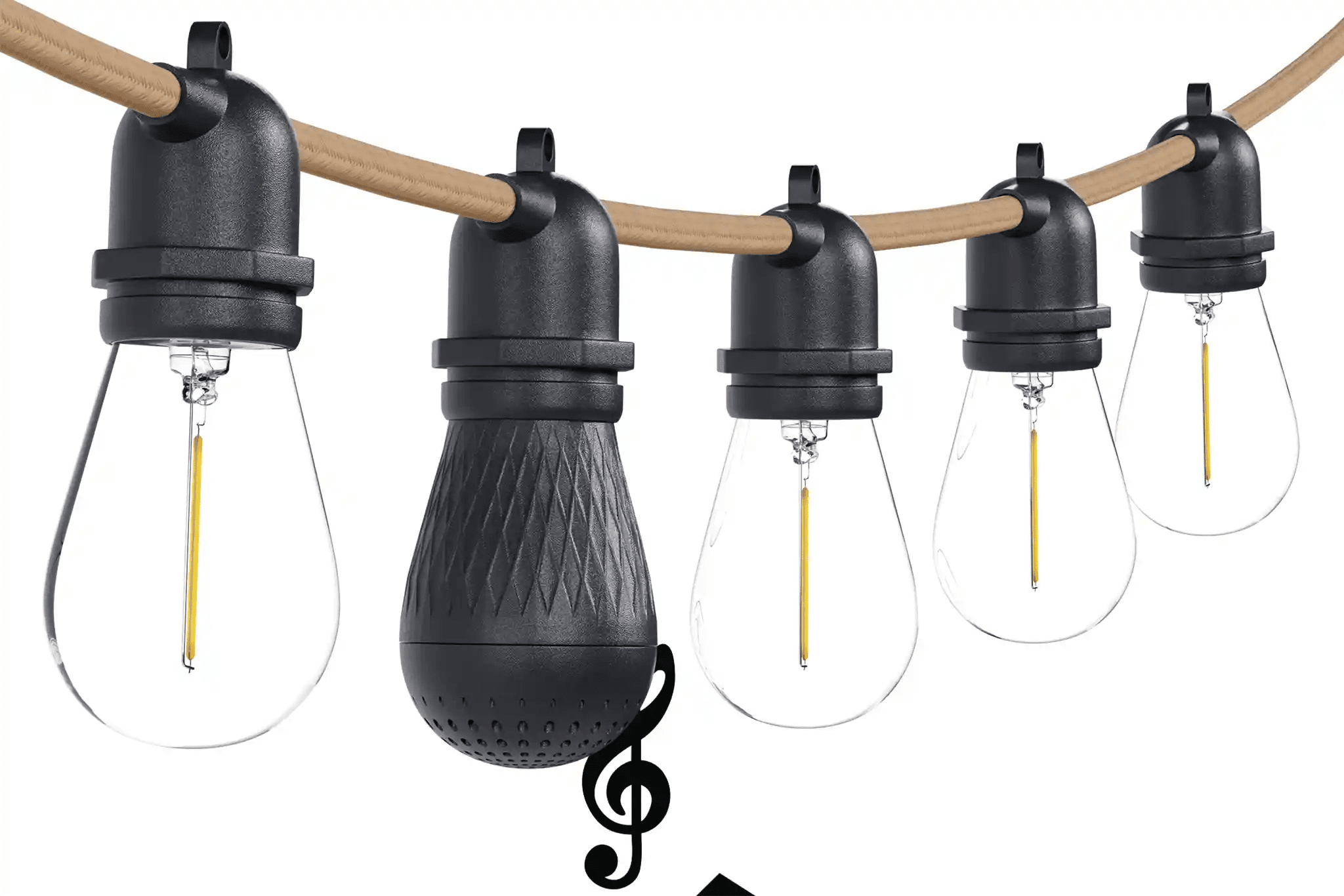 Camping String Lights with Speakers - Spirit of 1876 - Freespirit Recreation