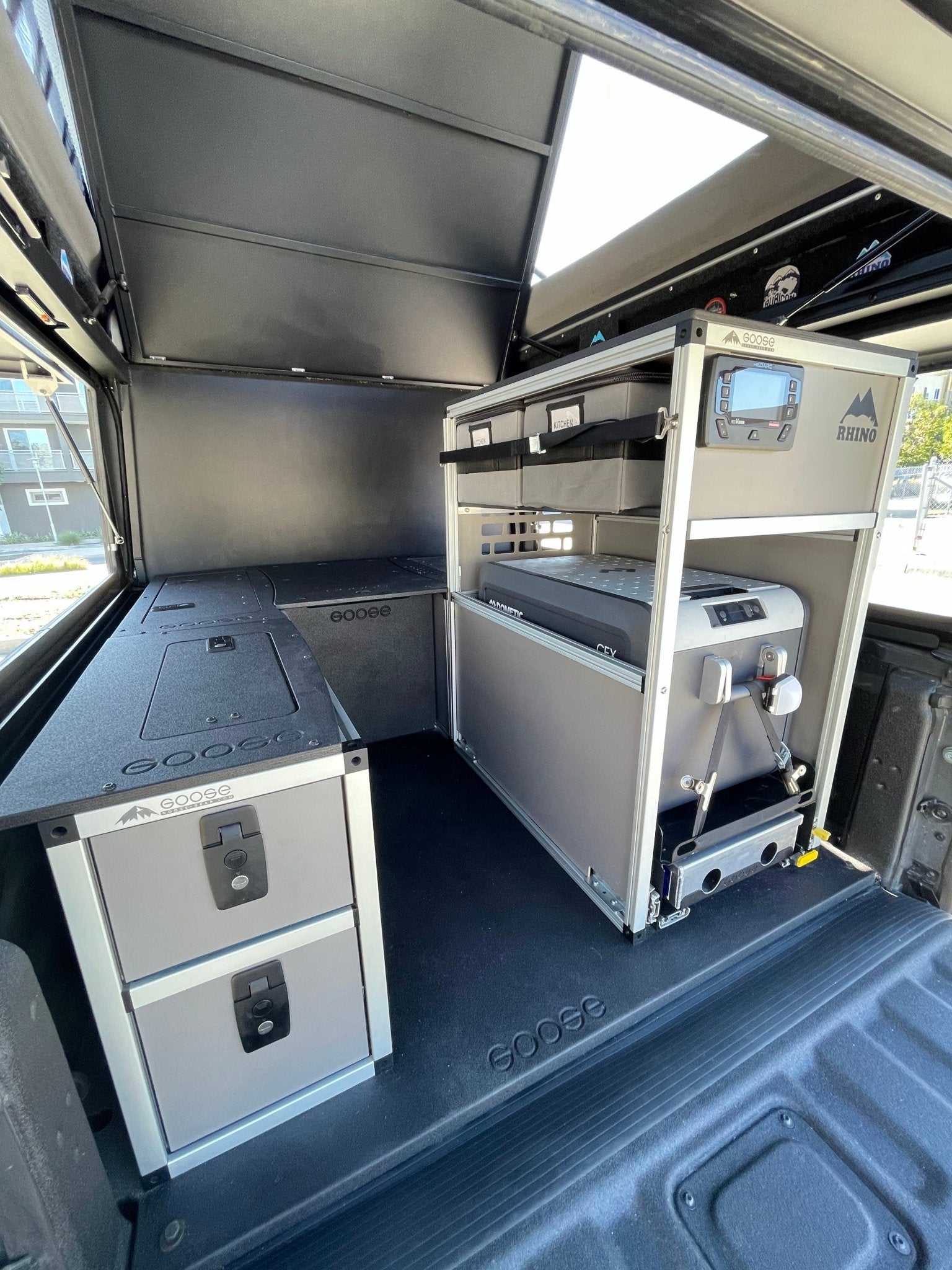 Goose Gear Camper System - Midsize Truck and Full Size Truck - Rear Passenger Side CampKitchen Module - Spirit of 1876 - Goose Gear