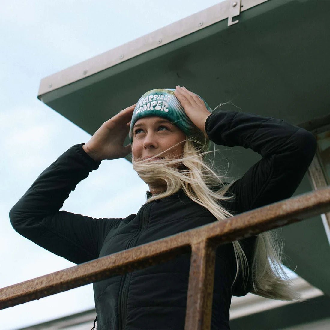Trek Light Happiest Camper Tie Dye Beanie - Spirit of 1876