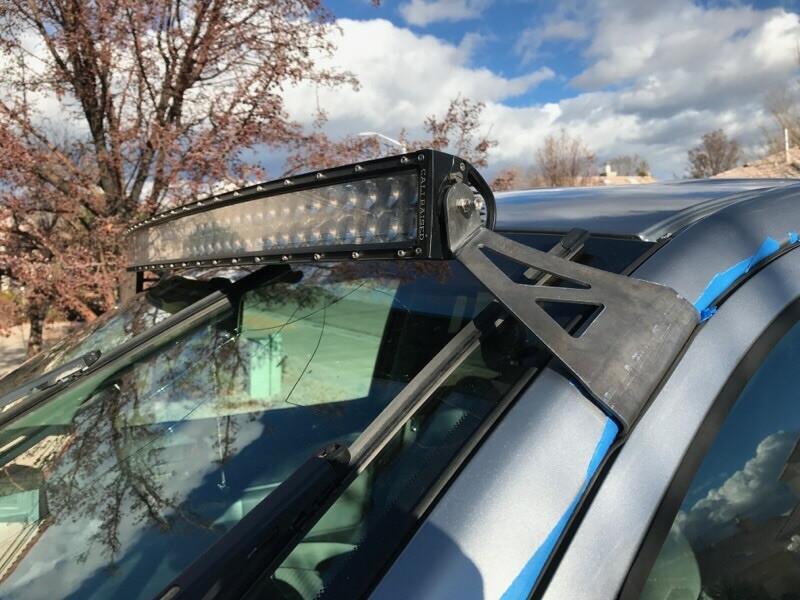 52" Curved LED Light Bar Roof Mounting Brackets For 2007 - 2021 Toyota Tundra - Spirit of 1876Dealers of Cali Raised LED