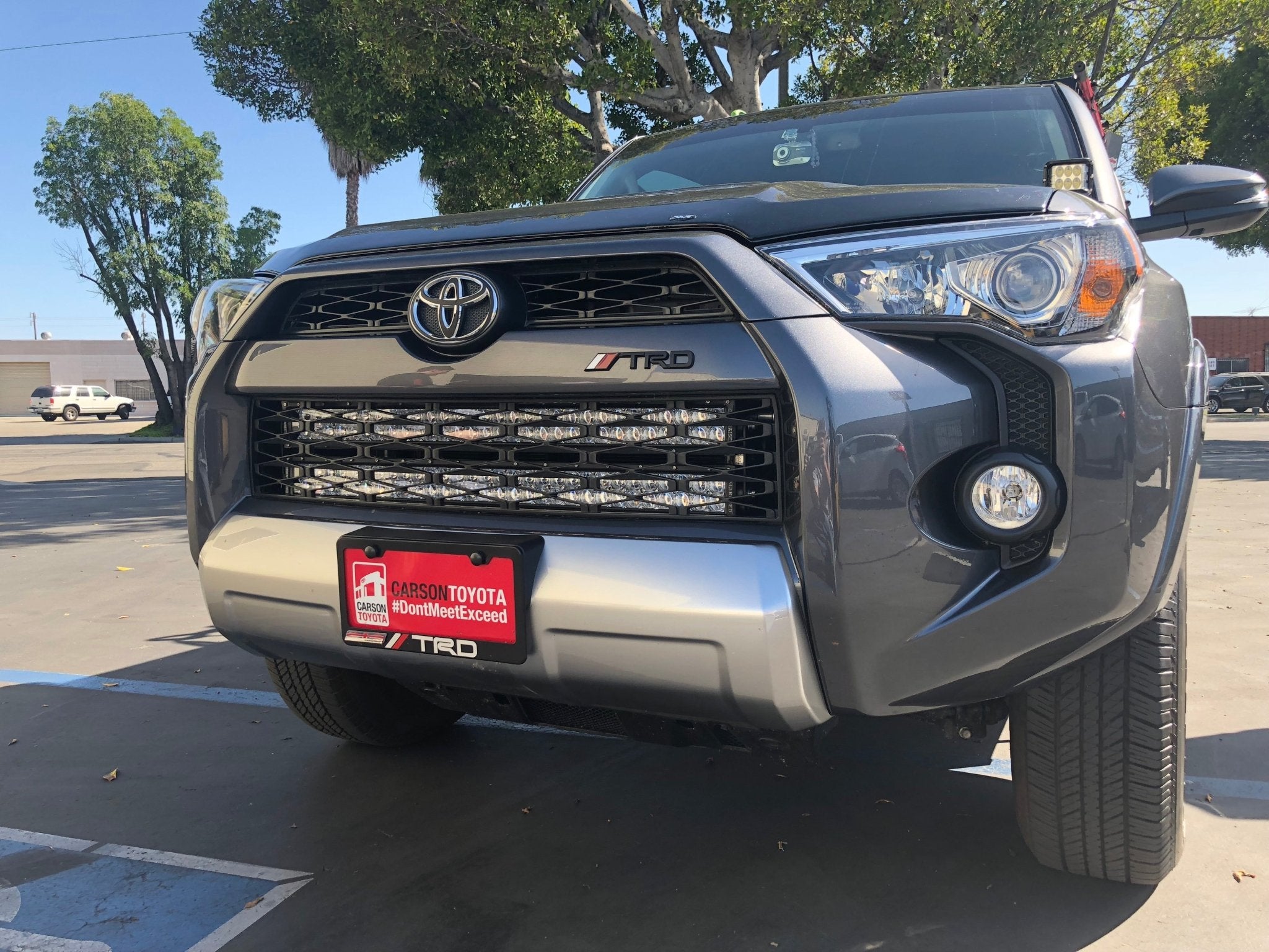 32" Hidden Grille LED Light Bar Brackets Kit Fits 2014 - 2024 Toyota 4Runner - Spirit of 1876Dealers of Cali Raised LED