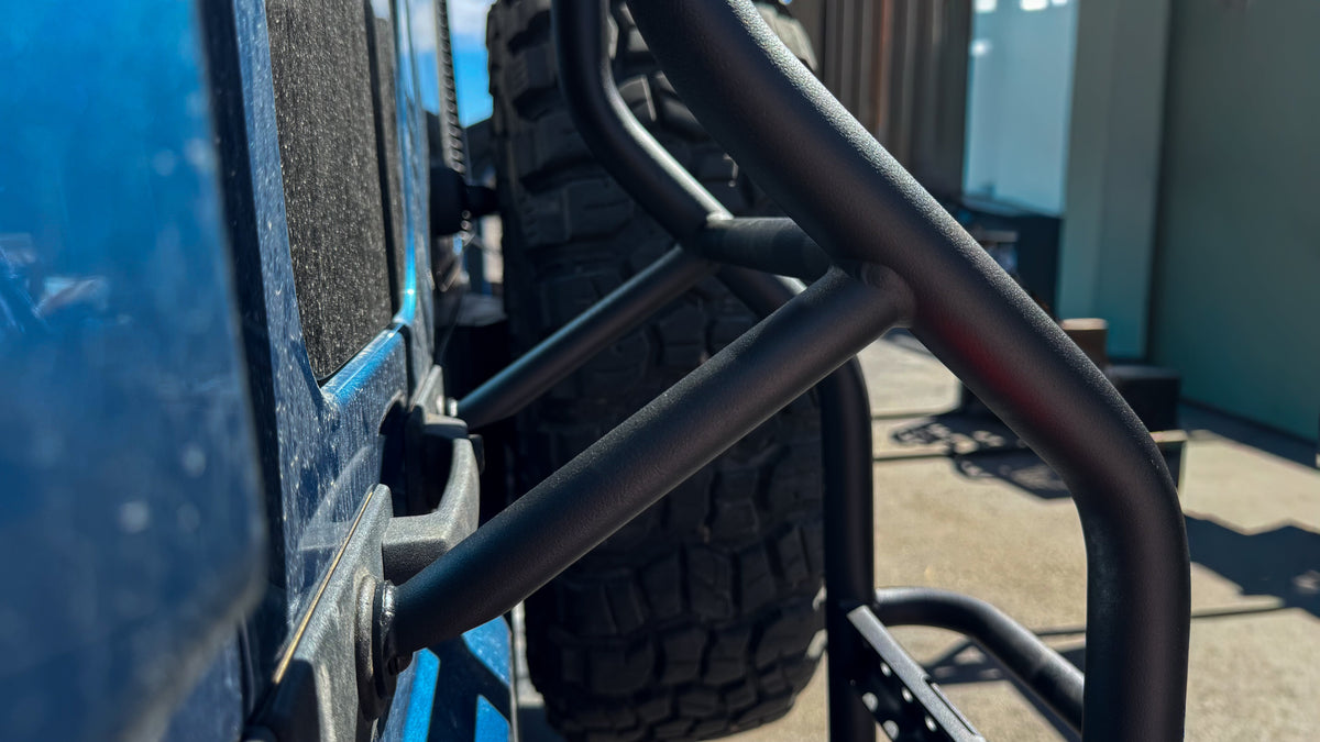 Ineos Grenadier Rear Ladder with Jerry Can Holder | No-Drill Overland Accessory