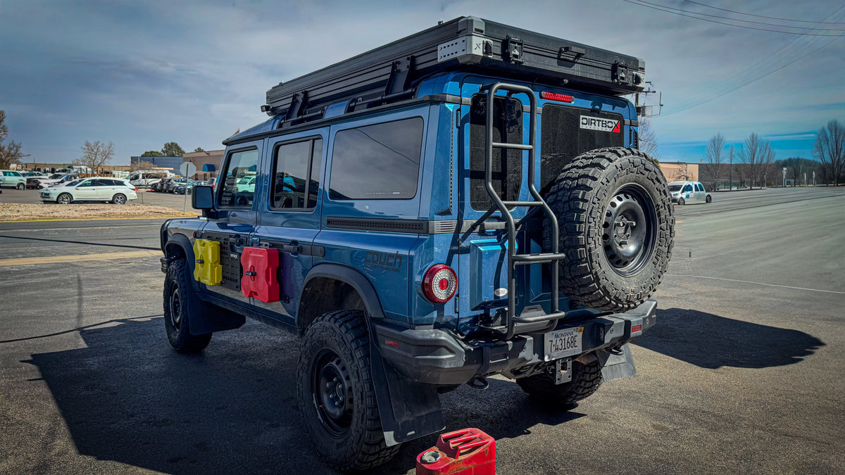 Ineos Grenadier Rear Ladder with Jerry Can Holder | No-Drill Overland Accessory
