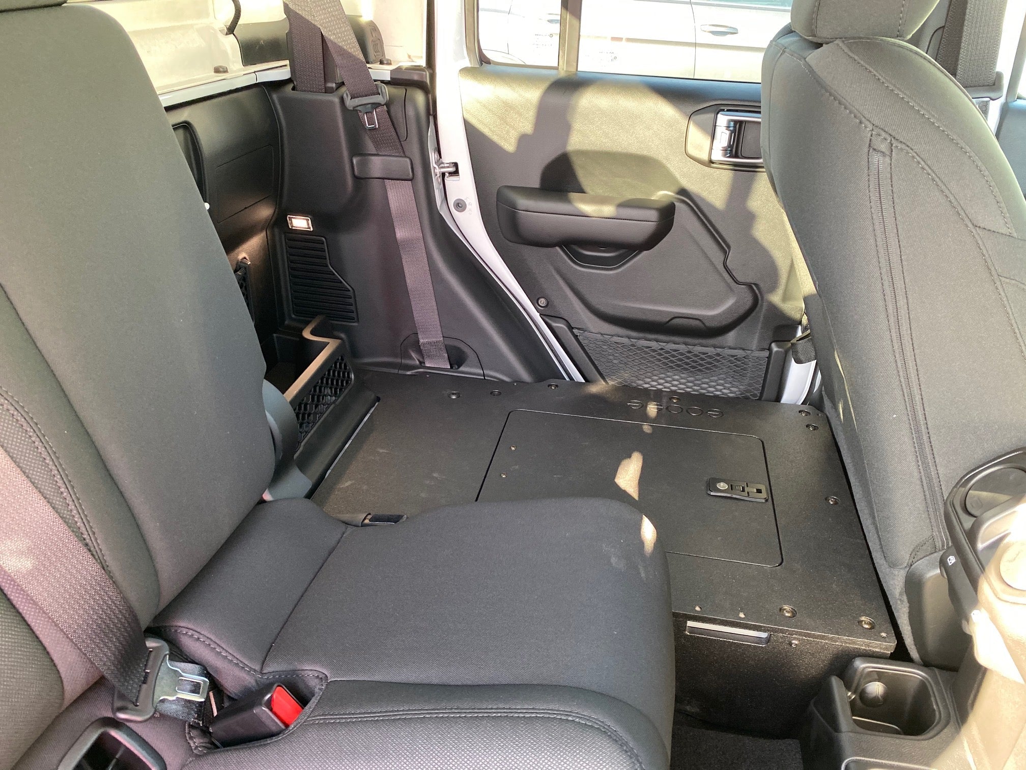 Jeep Gladiator 2019 - Present JT 4 Door - Second Row Seat Delete Plate System - Spirit of 1876 - Goose Gear
