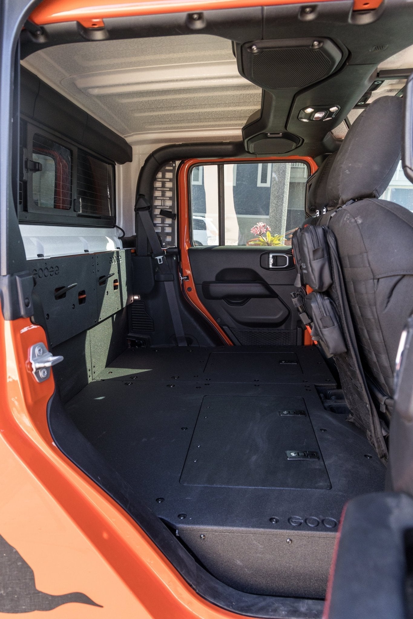 Jeep Gladiator 2019 - Present JT 4 Door - Second Row Seat Delete Plate System - Extended Platform - Spirit of 1876 - Goose Gear