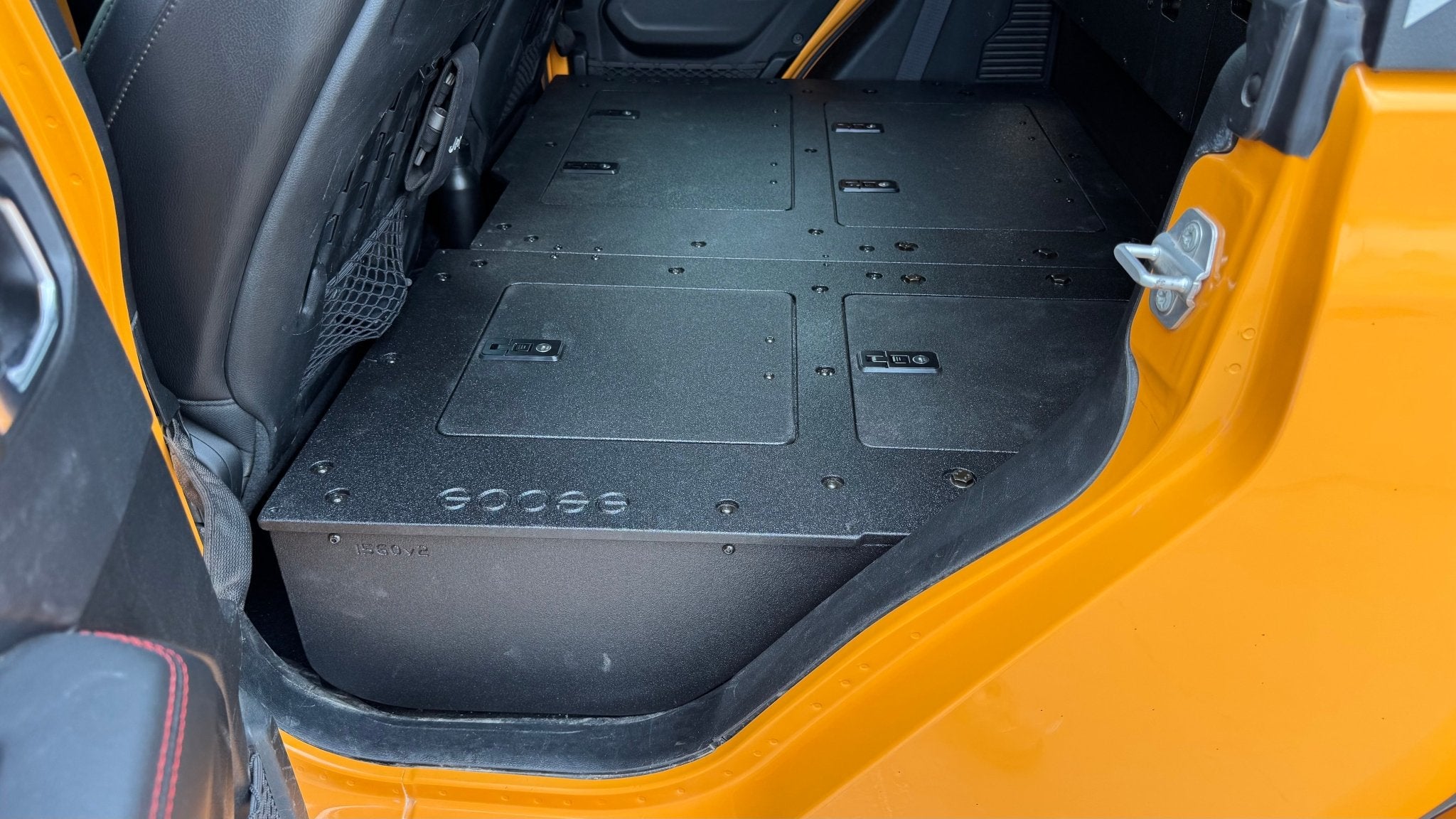 Jeep Gladiator 2019 - Present JT 4 Door - Second Row Seat Delete Plate System - High Platform - Spirit of 1876 - Goose Gear