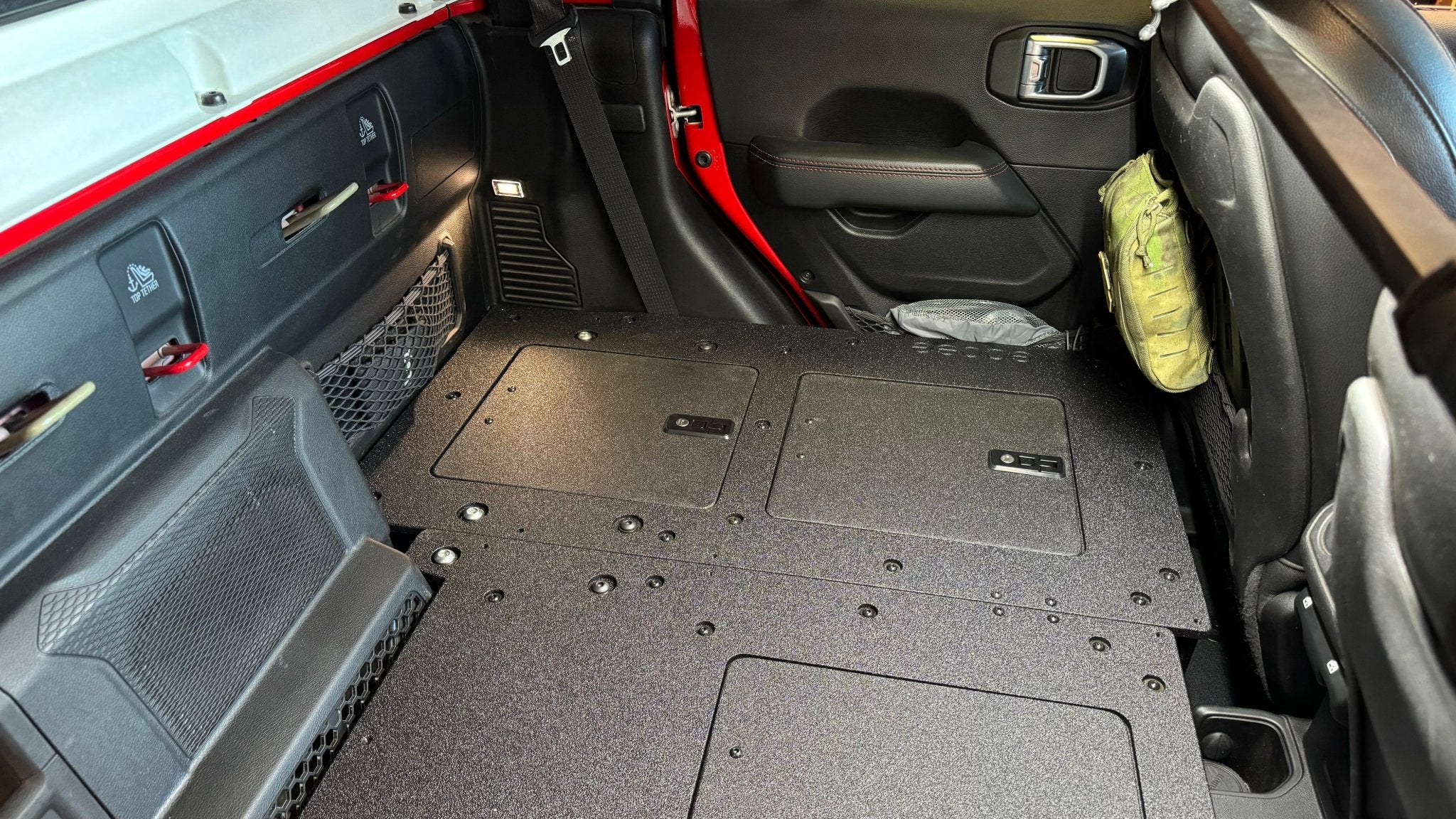 Jeep Gladiator 2019 - Present JT 4 Door - Second Row Seat Delete Plate System - High Platform - Spirit of 1876 - Goose Gear