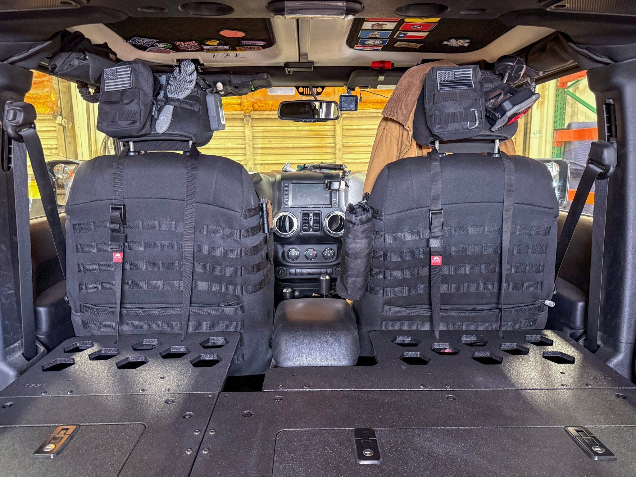 Jeep - Wrangler - 2007 - 2018 - JKU - 4 Door - Explore Series - Seat Delete Plate System - Second Row - Module Based - 8" Module - Spirit of 1876Goose Gear