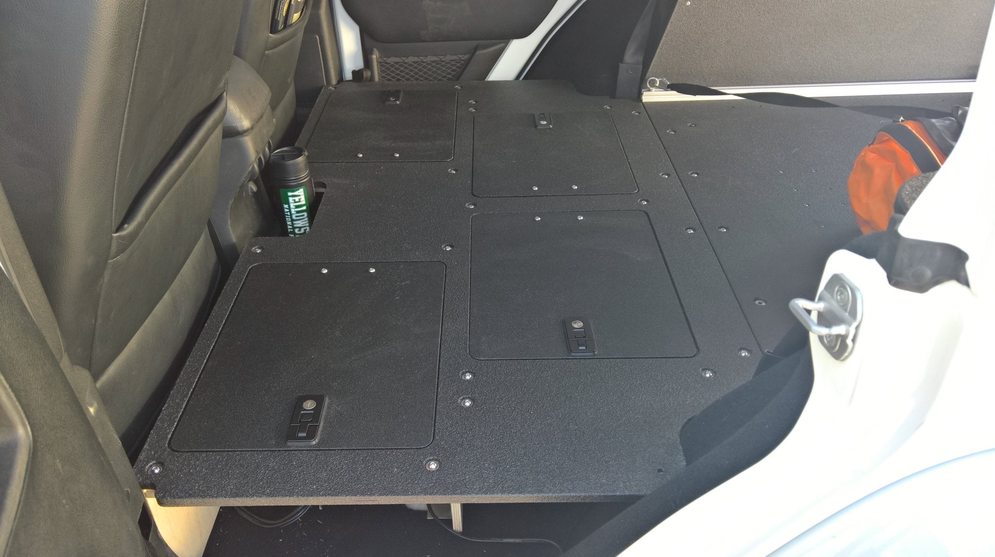 Legacy Product - Jeep Wrangler 2007 - 2018 JKU 4 Door - Second Row Seat Delete Plate System - Spirit of 1876 - Goose Gear