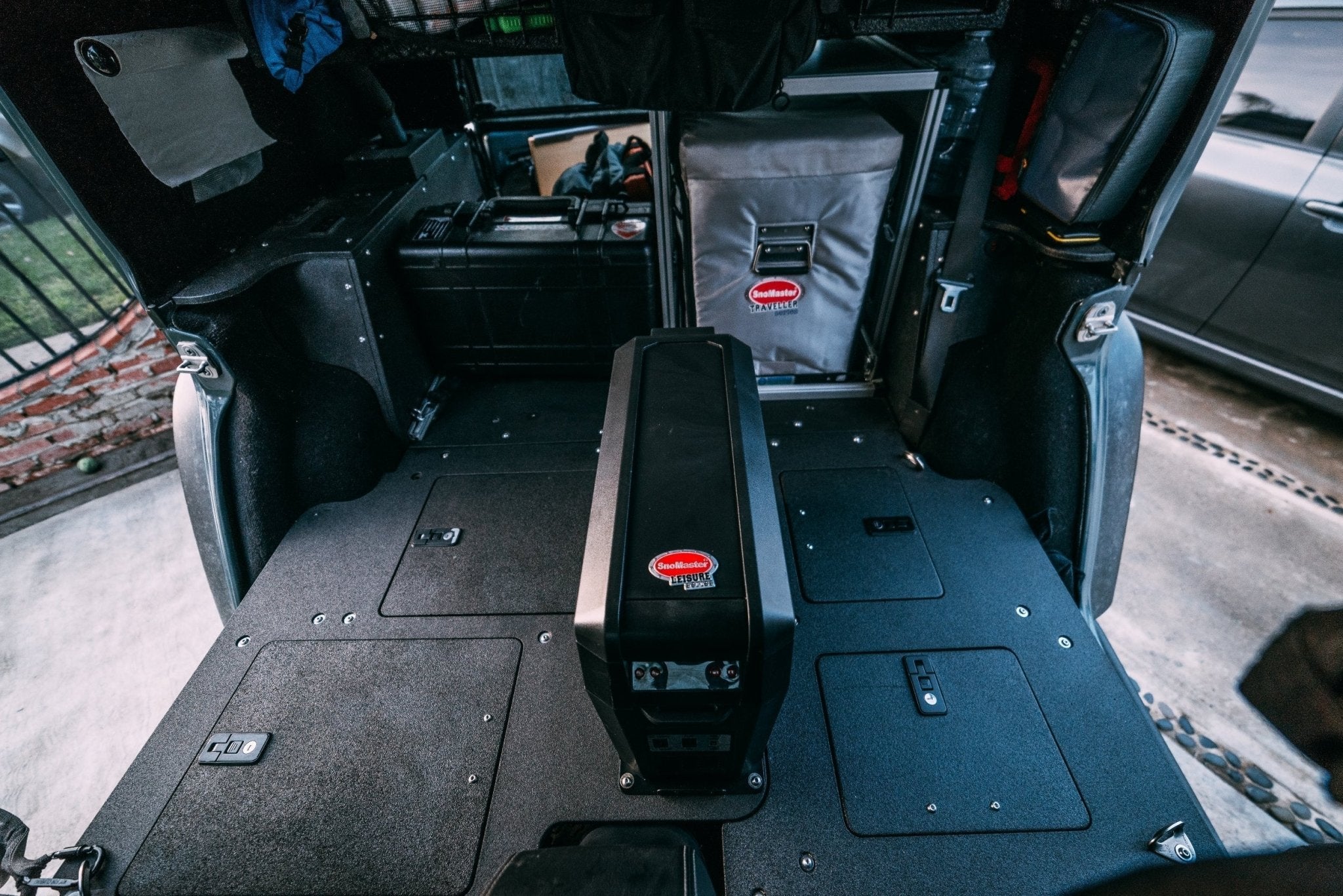 Legacy Product - Jeep Wrangler 2007 - 2018 JKU 4 Door - Second Row Seat Delete Plate System - Spirit of 1876 - Goose Gear