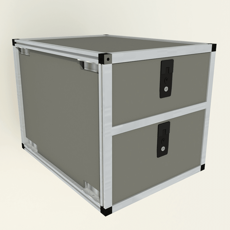Jeep Wrangler JK/JKU 2007-2018 - Double Drawer Module - 19 3/16" Wide x 25" Depth - Spirit of 1876