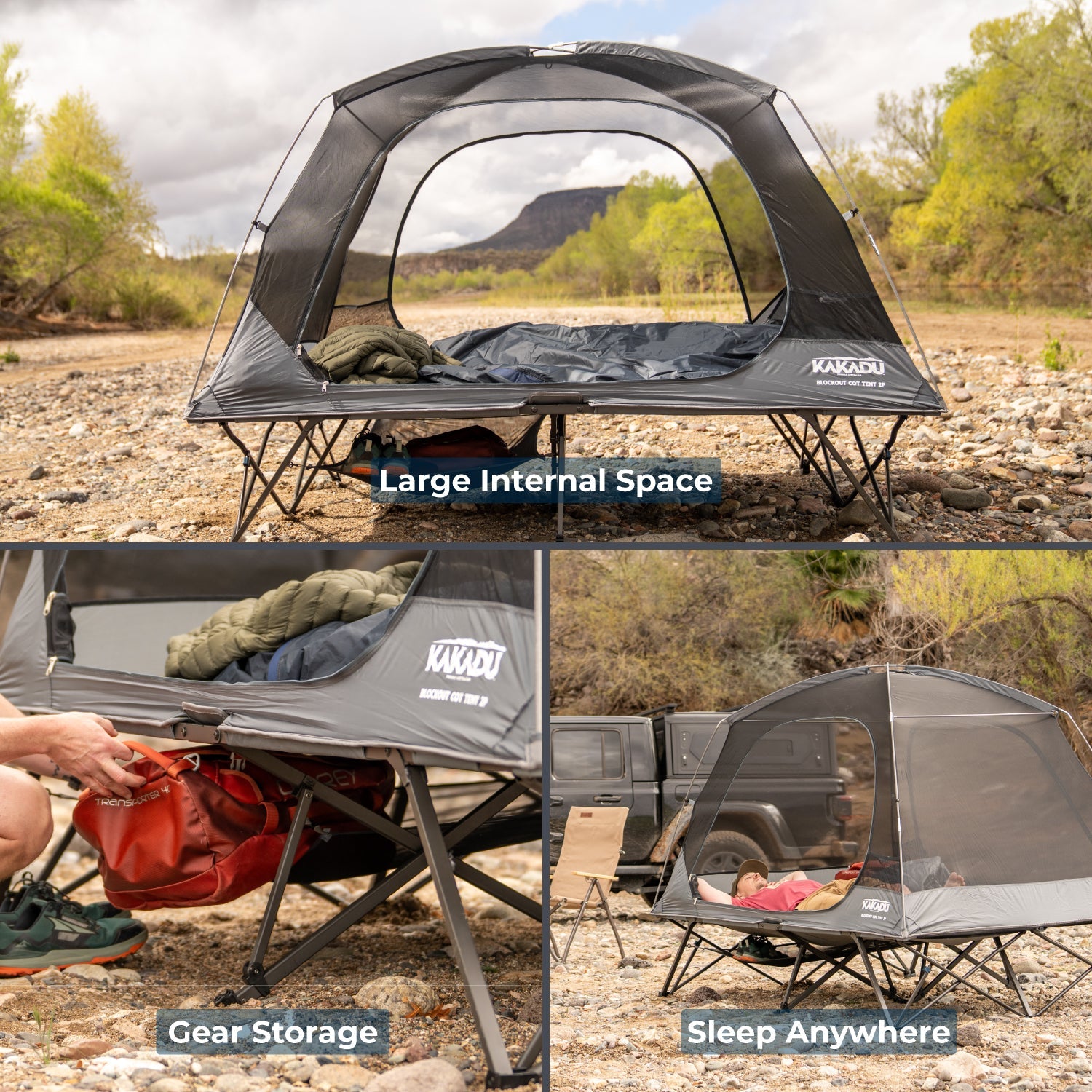BlockOut® Cot Tent 2P - Spirit of 1876 - Kakadu