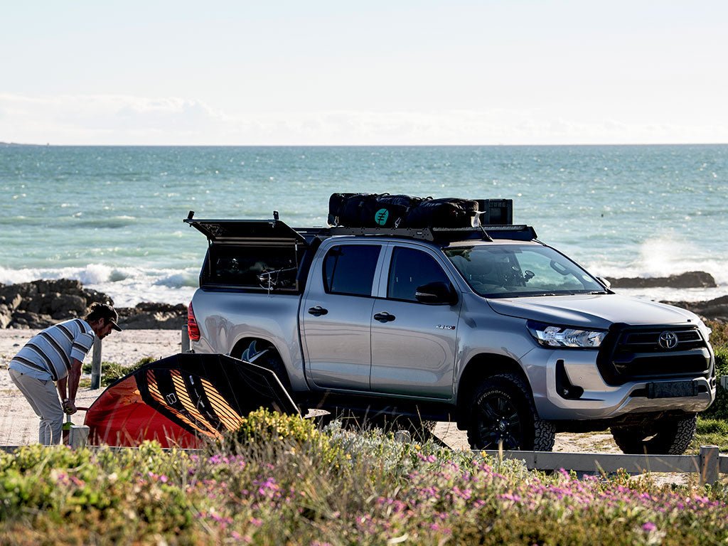 Toyota Hilux DC (2015-2021) Slimsport Roof Rack Kit / Lightbar ready - Spirit of 1876