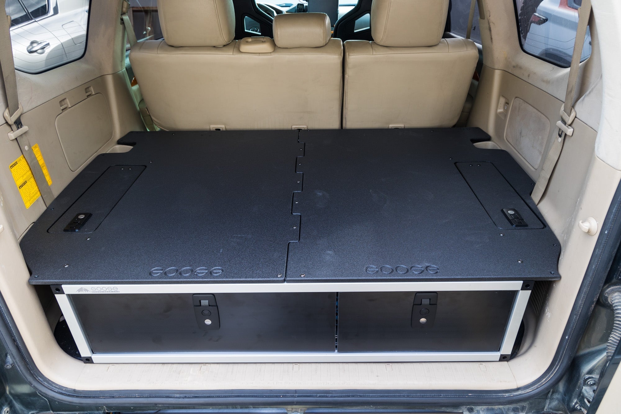 Lexus GX470 2002 - 2009 1st Gen. - Side x Side Drawer Module with Fitted Top Plate - 41 - 3/8"W x 10"H x 36"D - Spirit of 1876 - Goose Gear