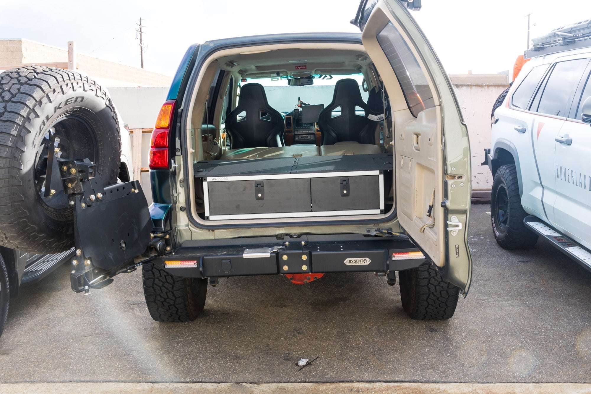 Lexus GX470 2002 - 2009 1st Gen. - Side x Side Drawer Module with Fitted Top Plate - 41 - 3/8"W x 10"H x 36"D - Spirit of 1876 - Goose Gear