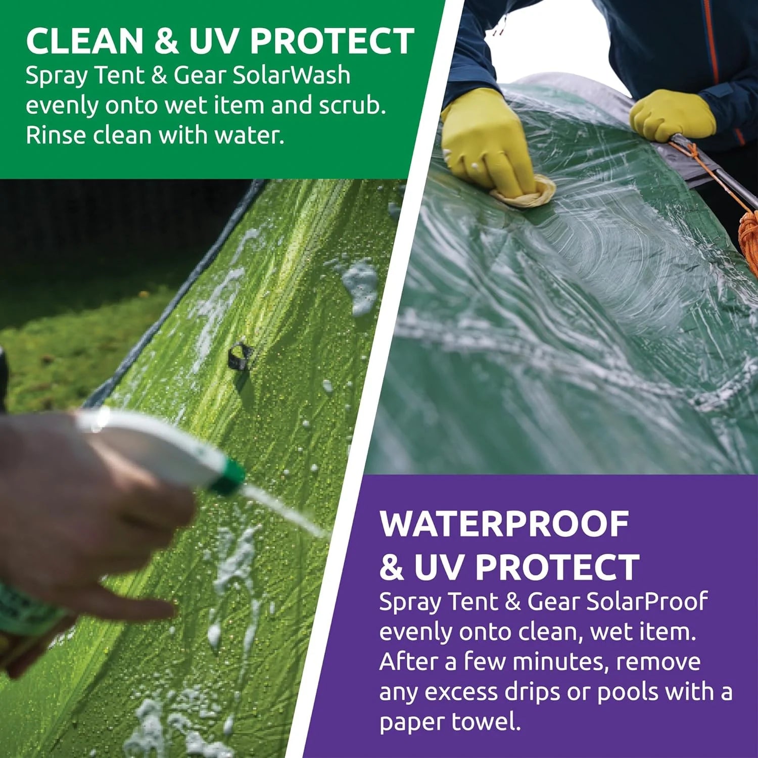 Overland(ish) NikWax 2 part Hydrophobic Solution