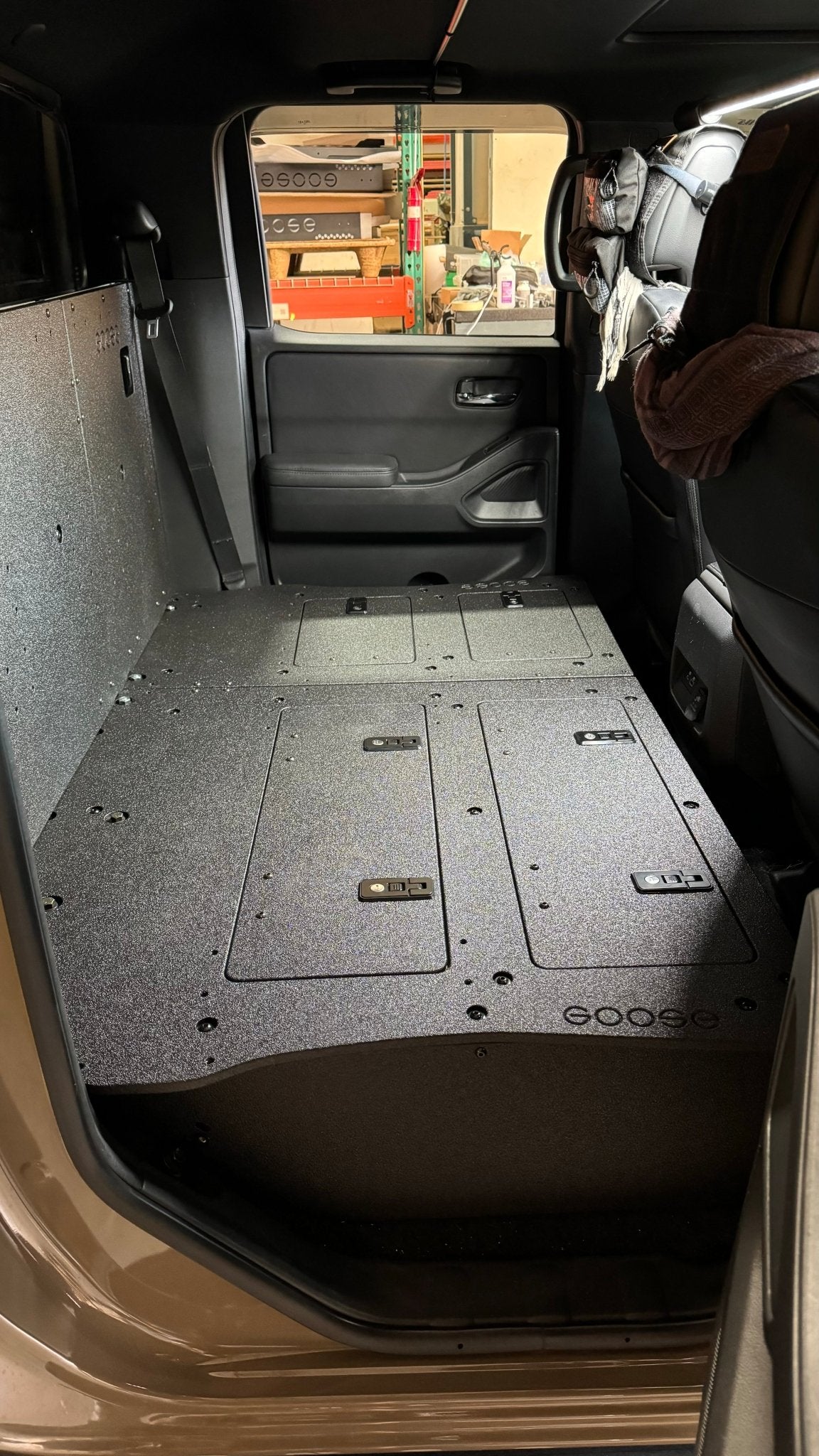 Nissan - Frontier - Crew Cab - 2021 - Present - 3rd Gen - Explore Series - Second Row Seat Delete Plate System - Spirit of 1876 - Goose Gear