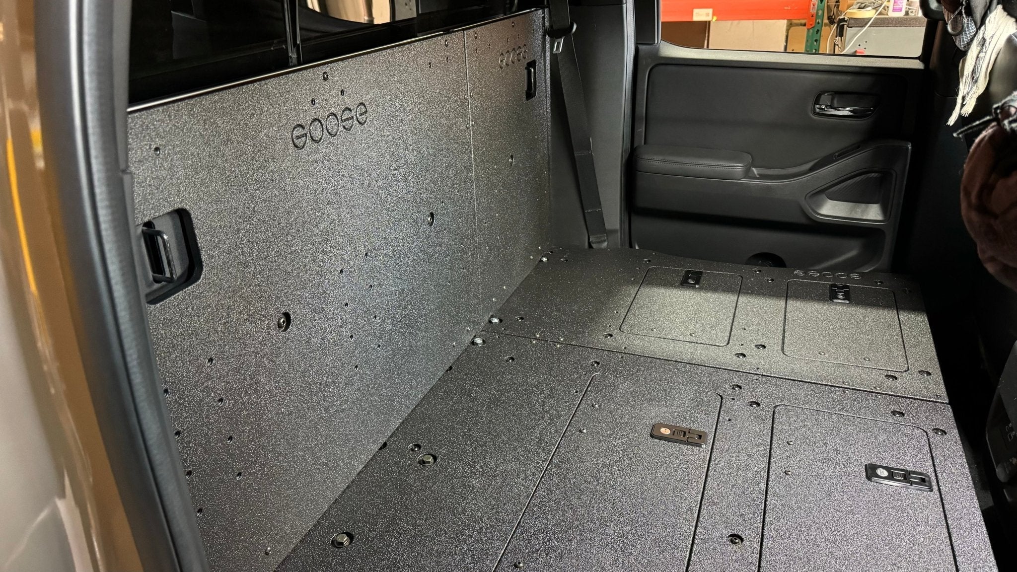 Nissan - Frontier - Crew Cab - 2021 - Present - 3rd Gen - Explore Series - Second Row Seat Delete Plate System - Spirit of 1876 - Goose Gear