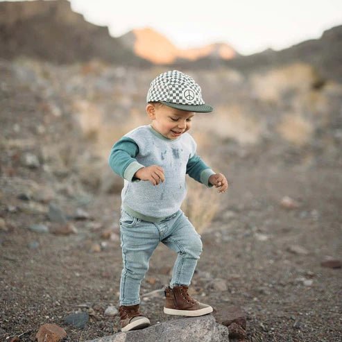 Trek Light Peace Checkered Kids Hat - Spirit of 1876