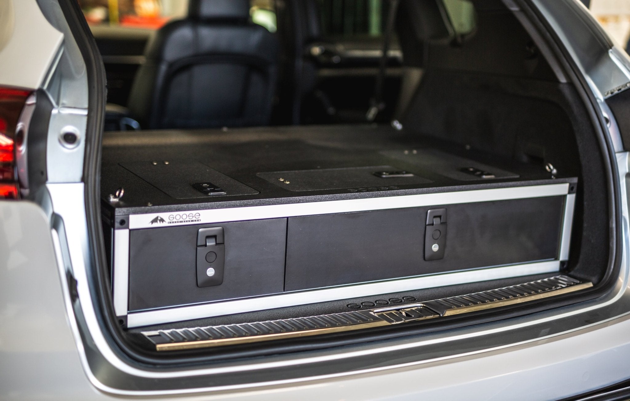 Porsche Cayenne & Volkswagen Touareg 2011 - 2017 2nd Gen. - Side X Side Drawer Module with Fitted Top Plate - Spirit of 1876 - Goose Gear