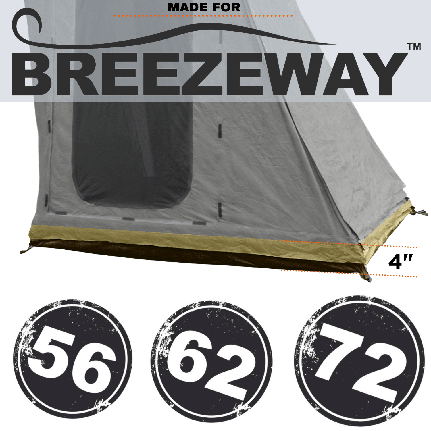 23Zero CO - Annex Extension 4 Inch Breezeway 62 Olive - Spirit of 187623ZERO