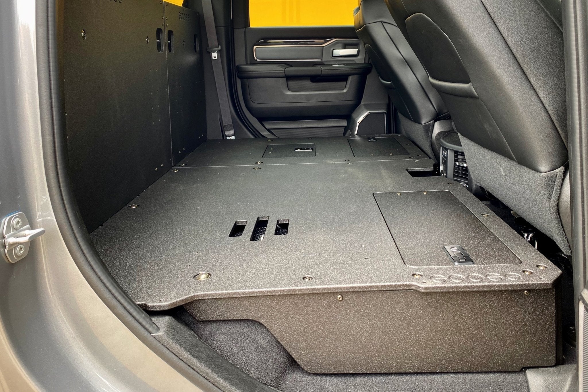 Ram 2500/3500 2009 - Present 4th & 5th Gen. Crew Cab - Second Row Seat Delete Plate System - Spirit of 1876 - Goose Gear