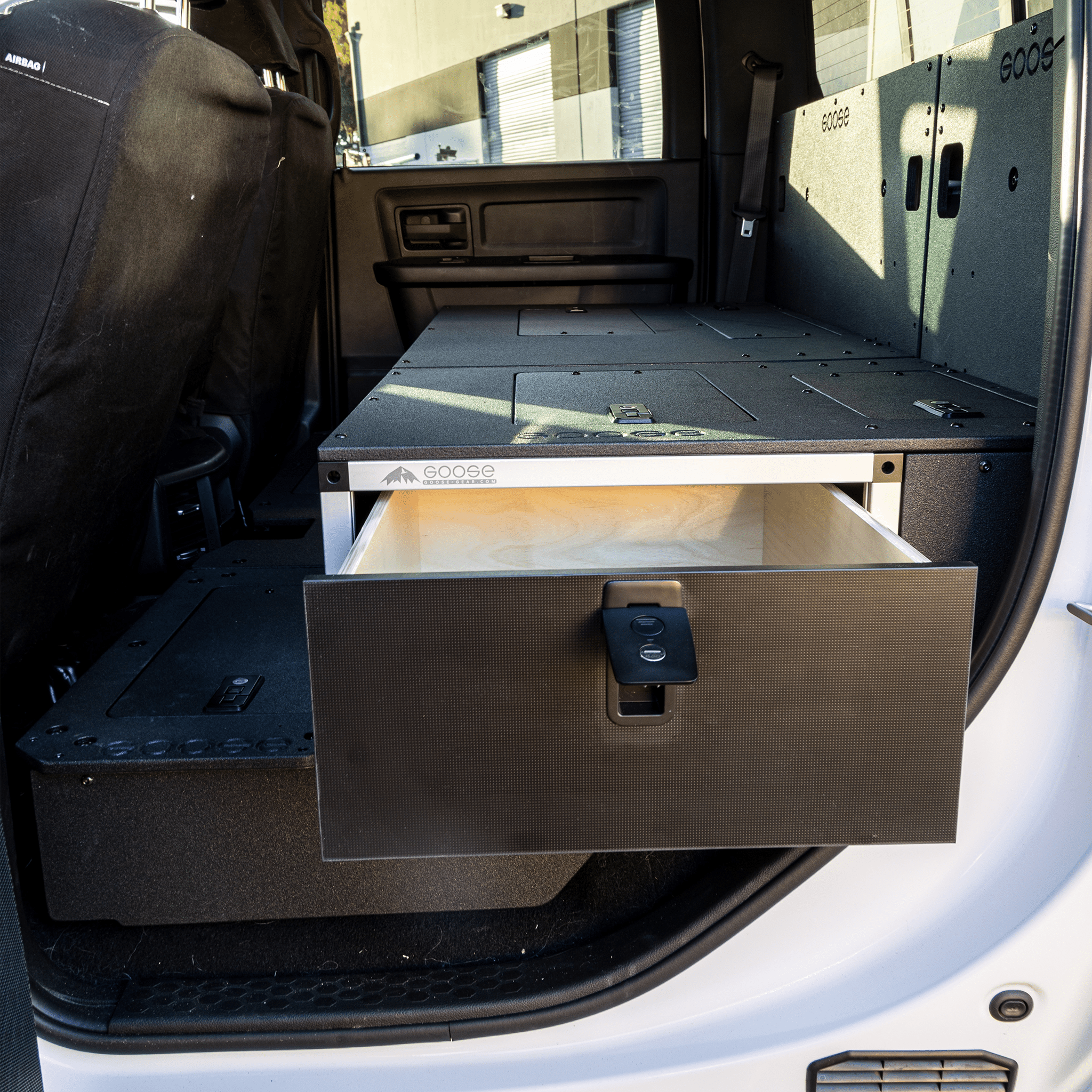 Ram 2500/3500 2009 - Present 4th and 5th Gen. Crew Cab - Second Row Single Drawer Module - Spirit of 1876 - Goose Gear