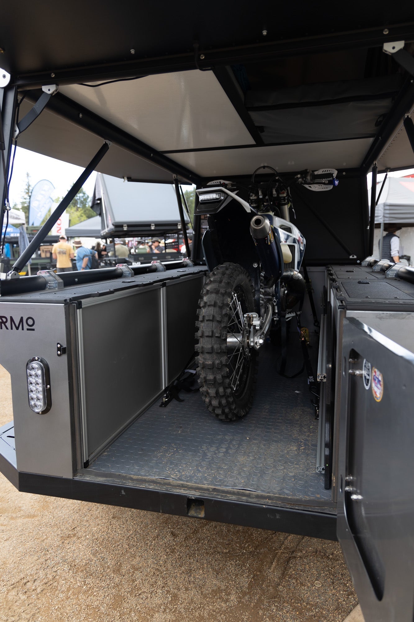 Rustic Mountain Overland Anzac GFC Moto Hauler - Driver Side Utility Module Package - Spirit of 1876 - Goose Gear