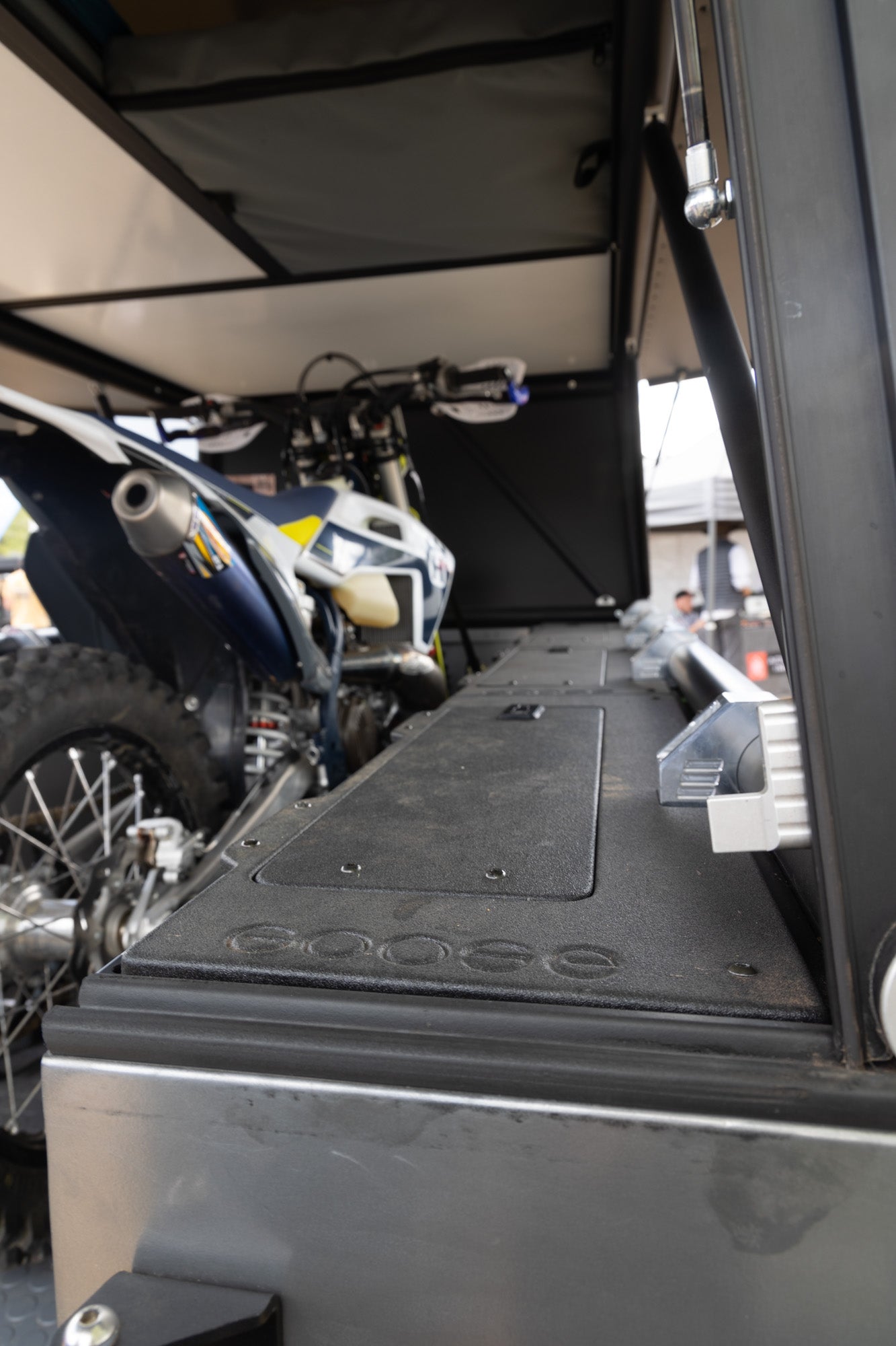 Rustic Mountain Overland Anzac GFC Moto Hauler - Passenger Side Utility Module Package - Spirit of 1876 - Goose Gear