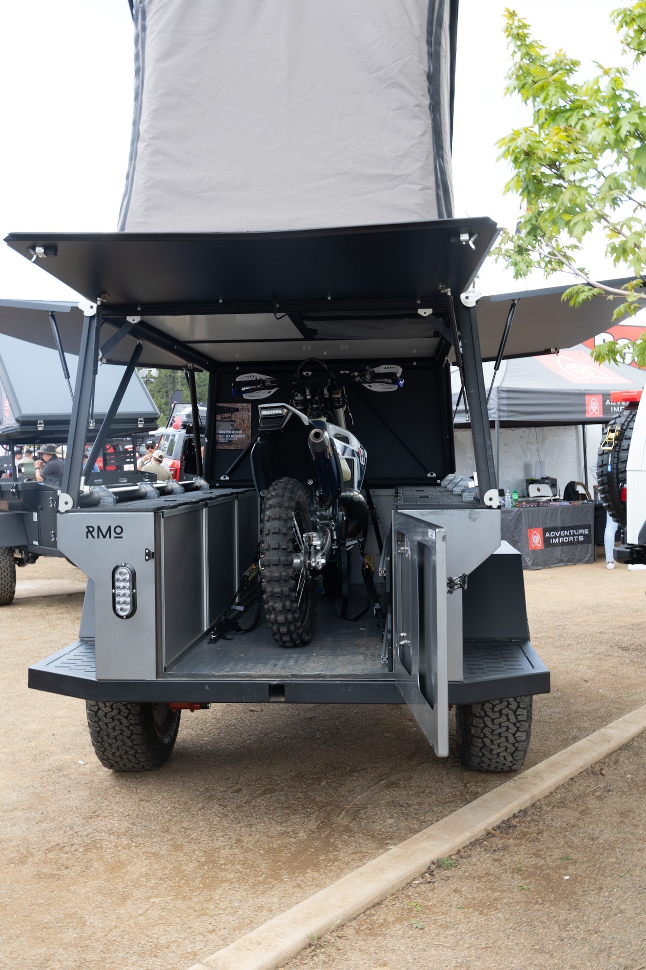 Rustic Mountain Overland Anzac GFC Moto Hauler - Passenger Side Utility Module Package - Spirit of 1876 - Goose Gear