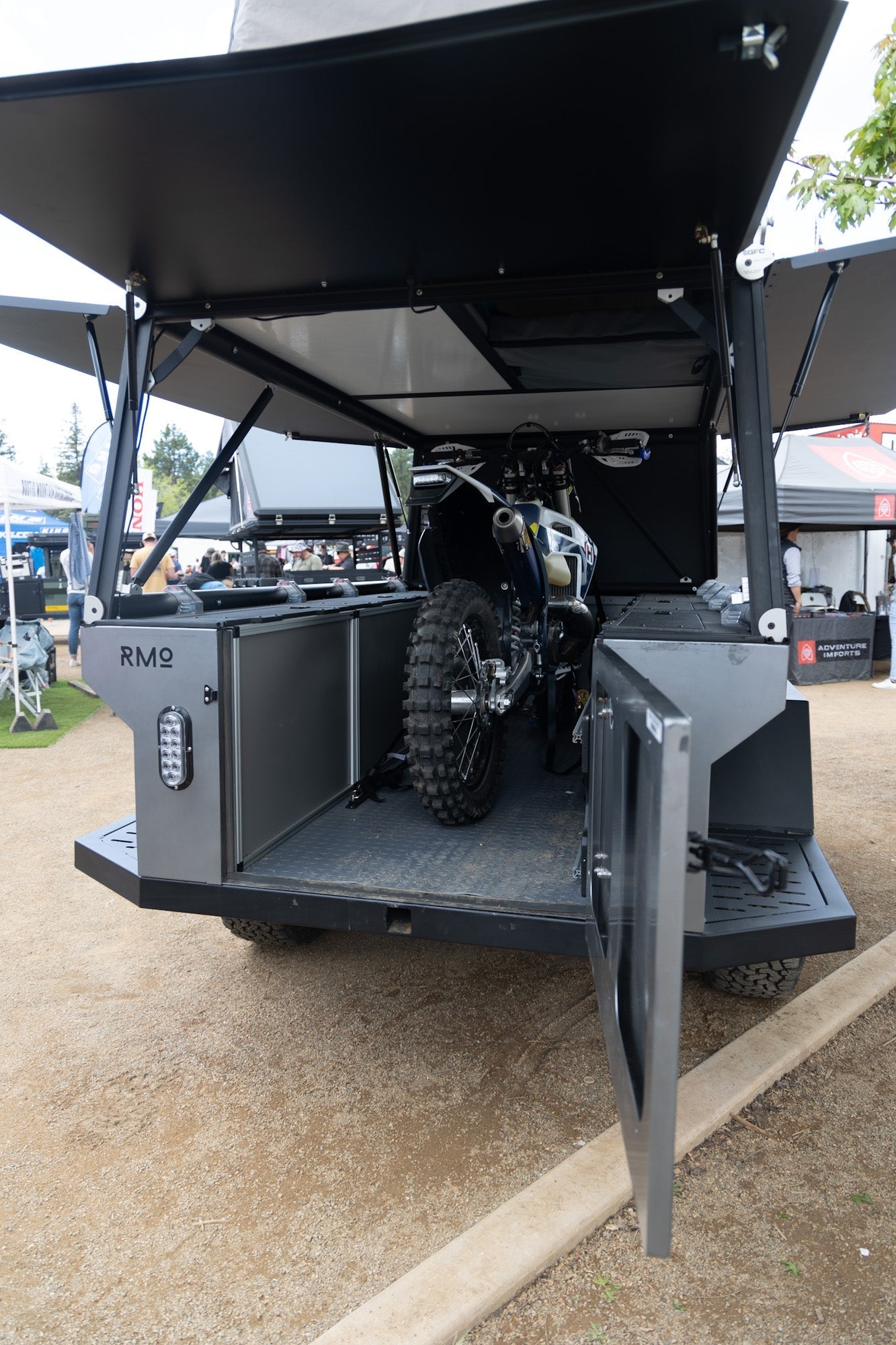 Rustic Mountain Overland Anzac GFC Moto Hauler - Passenger Side Utility Module Package - Spirit of 1876 - Goose Gear