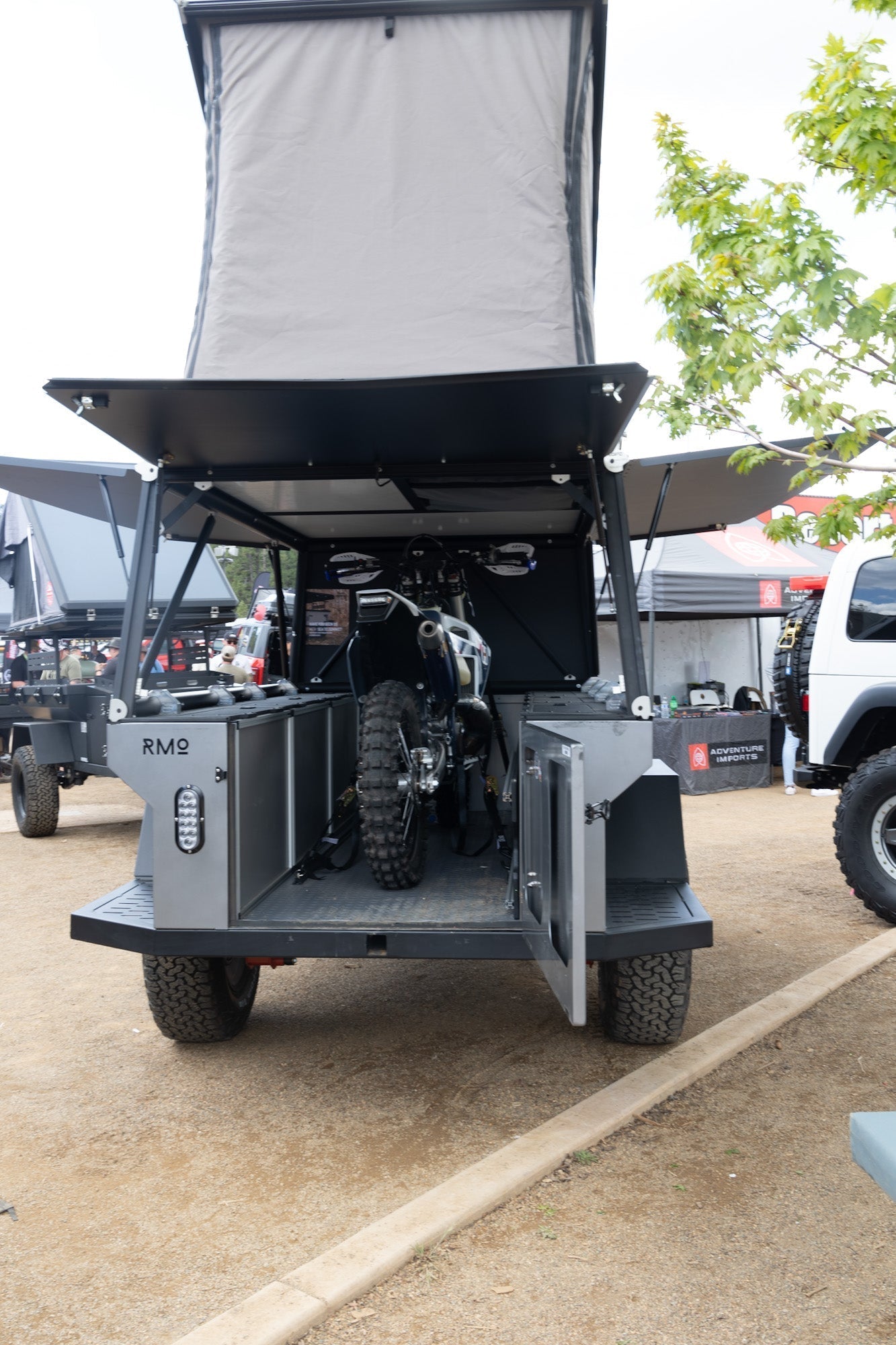 Rustic Mountain Overland Anzac GFC Moto Hauler - Passenger Side Utility Module Package - Spirit of 1876 - Goose Gear