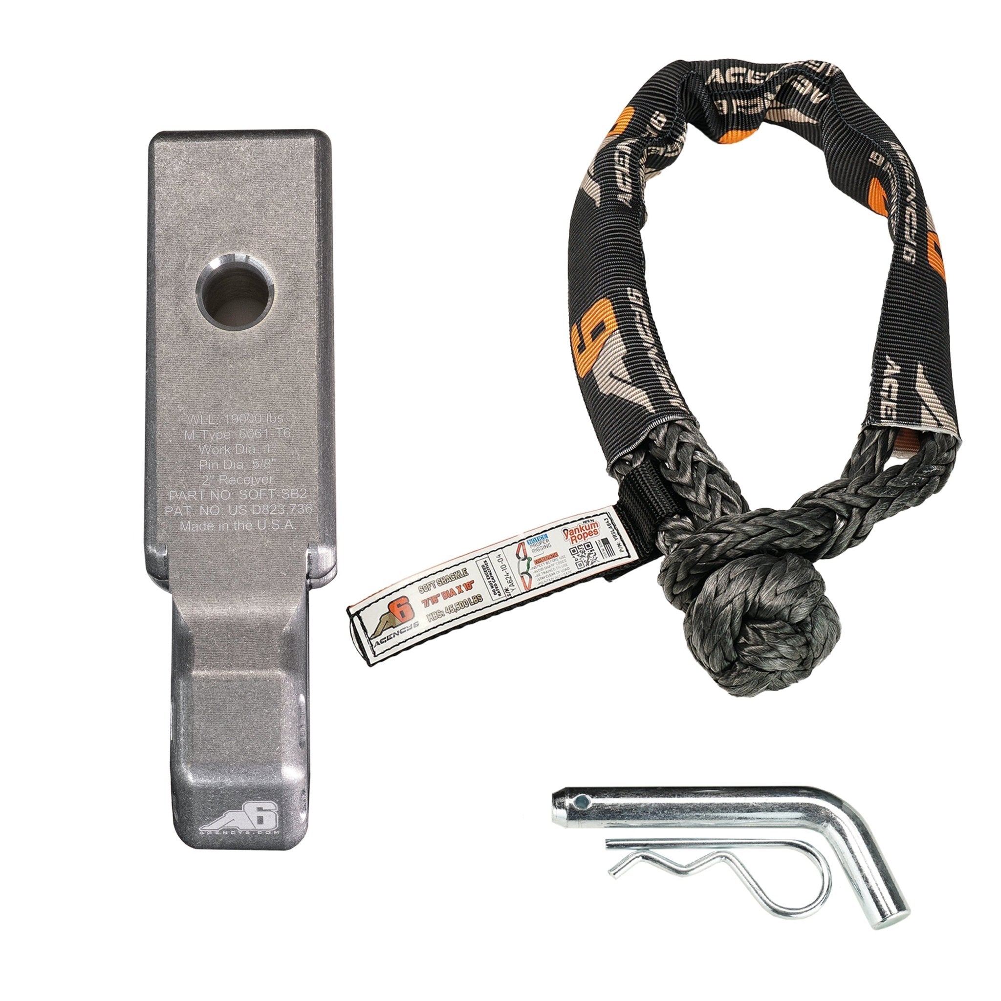 Soft Shackle Block 2 Inch Assembly - Spirit of 1876Agency6.com