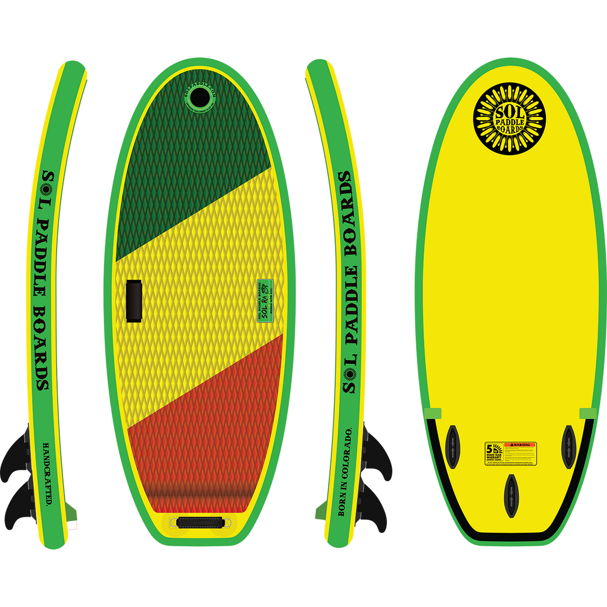 SOLra Inflatable River Surfboard