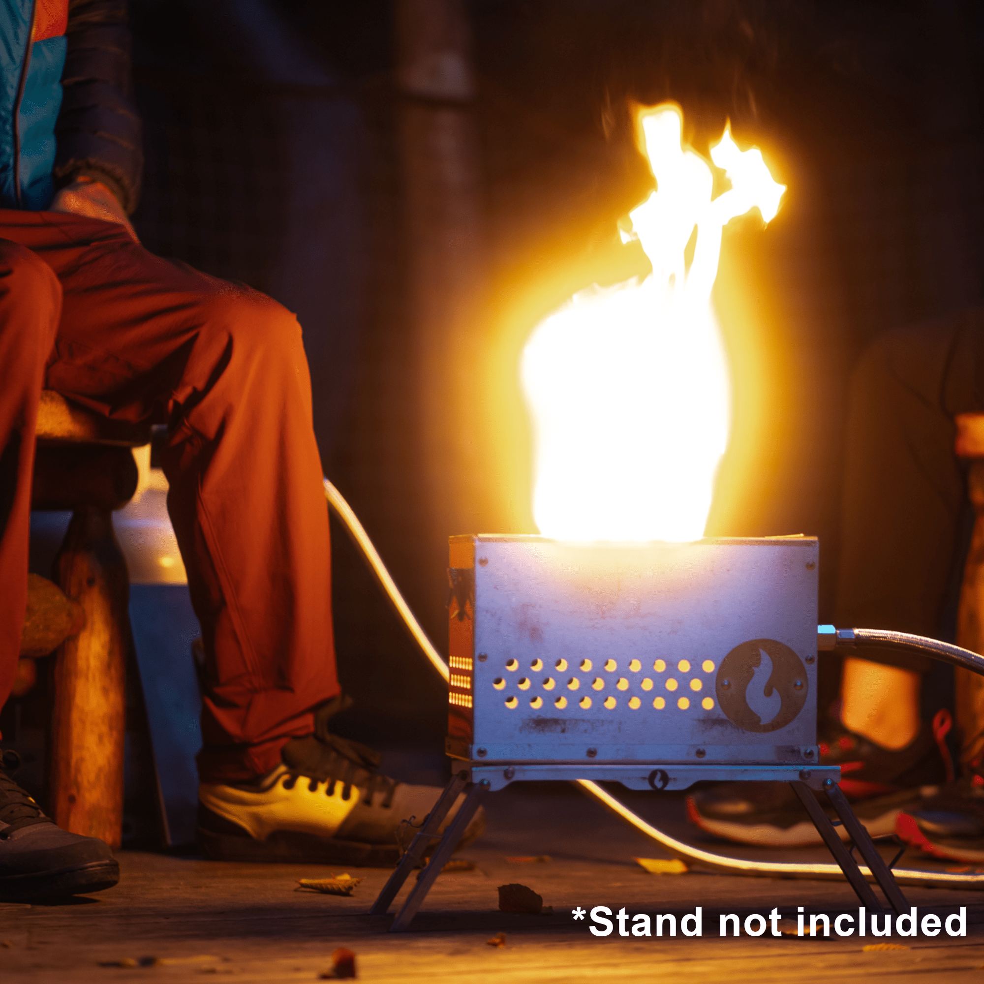 The Hekla: 304 Stainless Steel LavaBox with Dual - Burner - Spirit of 1876 - LavaBox Portable Campfire