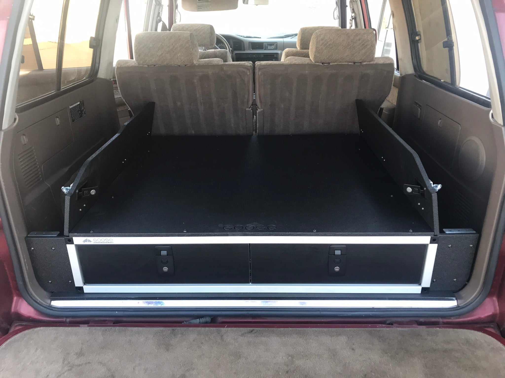 Stealth Sleep and Storage Package for Toyota Land Cruiser 1991 - 1997 80 Series - 43 - 3/8" W x 8" H x 40" D - Spirit of 1876 - Goose Gear