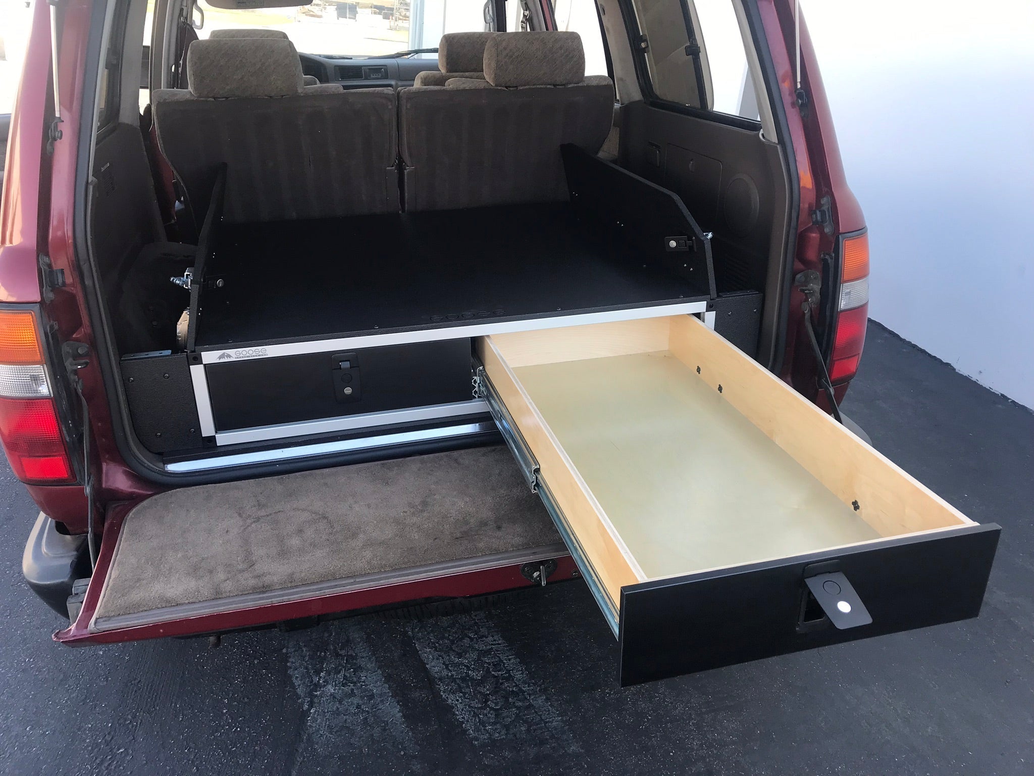 Stealth Sleep and Storage Package for Toyota Land Cruiser 1991 - 1997 80 Series - 43 - 3/8" W x 8" H x 40" D - Spirit of 1876 - Goose Gear