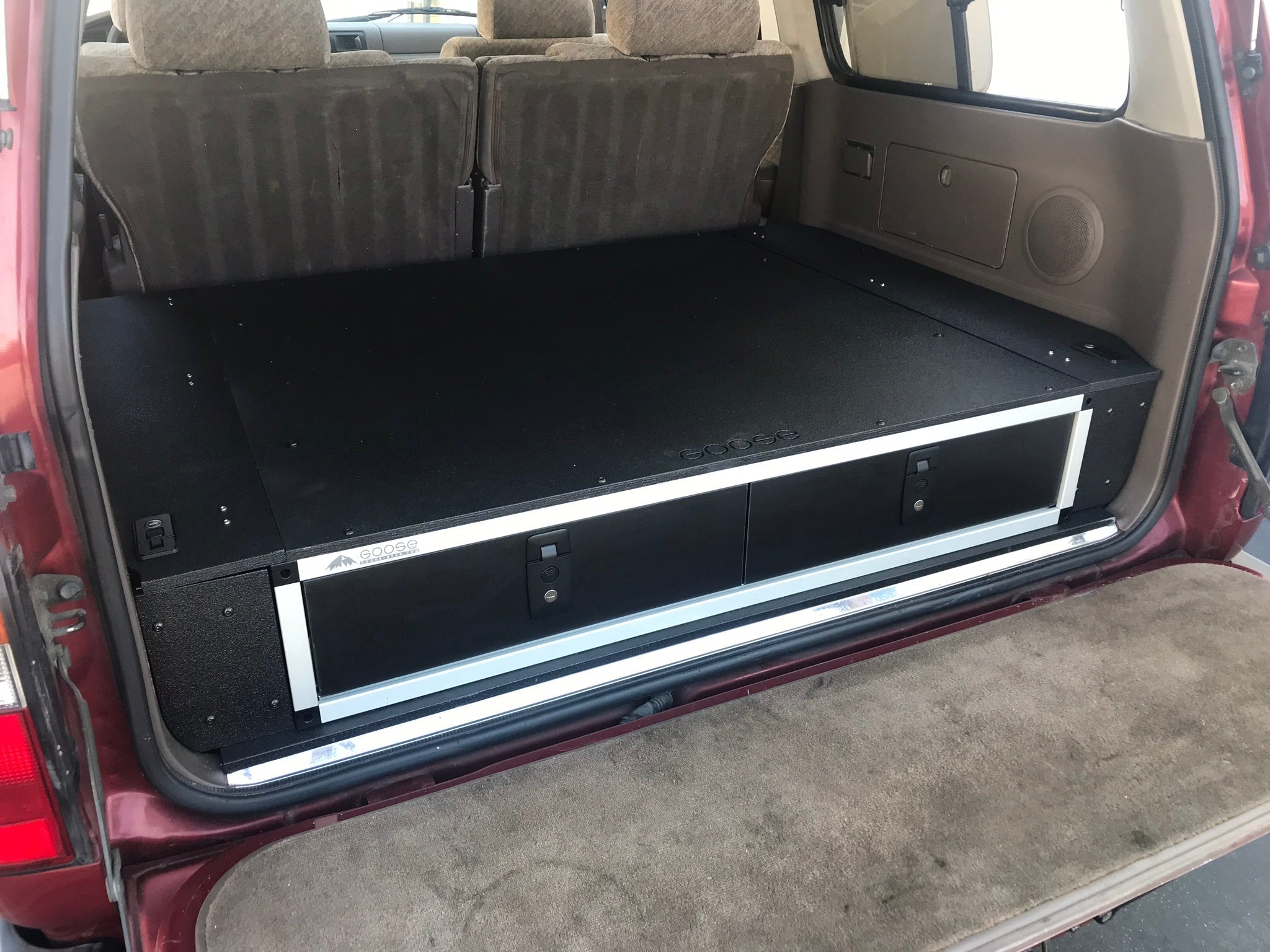 Stealth Sleep and Storage Package for Toyota Land Cruiser 1991 - 1997 80 Series - 43 - 3/8" W x 8" H x 40" D - Spirit of 1876 - Goose Gear