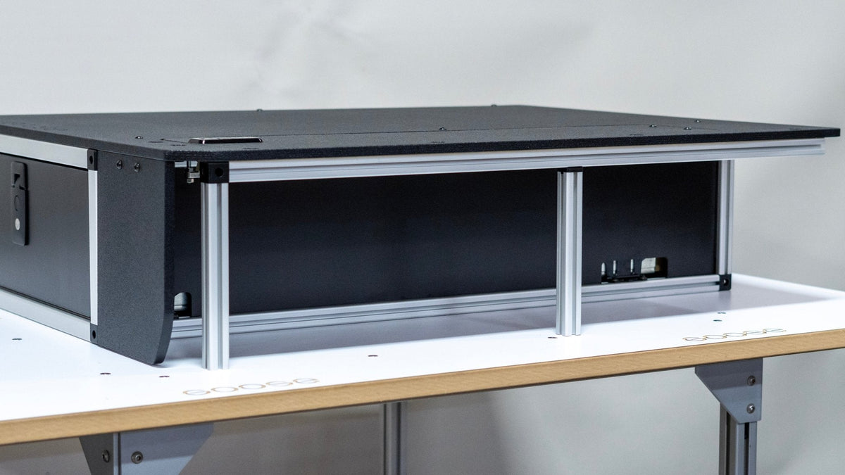 Toyota Land Cruiser 1980-1989 60 Series - Side x Side Drawer Module with Fitted Top Plate - 41 3/8"W x 9-1/2"H x 40"D