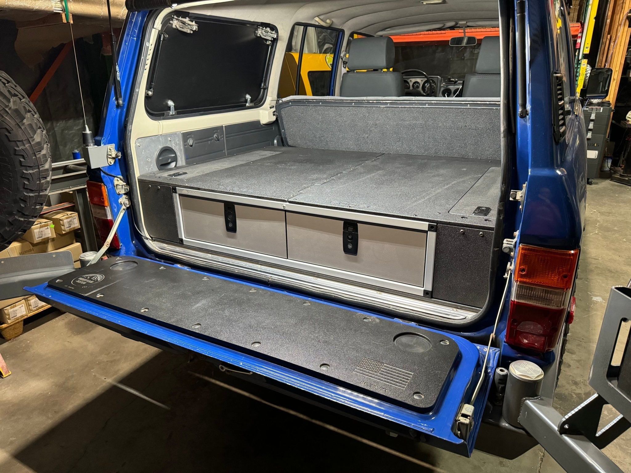 Toyota Land Cruiser 1980 - 1989 60 Series - Side x Side Drawer Module with Fitted Top Plate - 41 3/8"W x 9 - 1/2"H x 40"D - Spirit of 1876 - Goose Gear