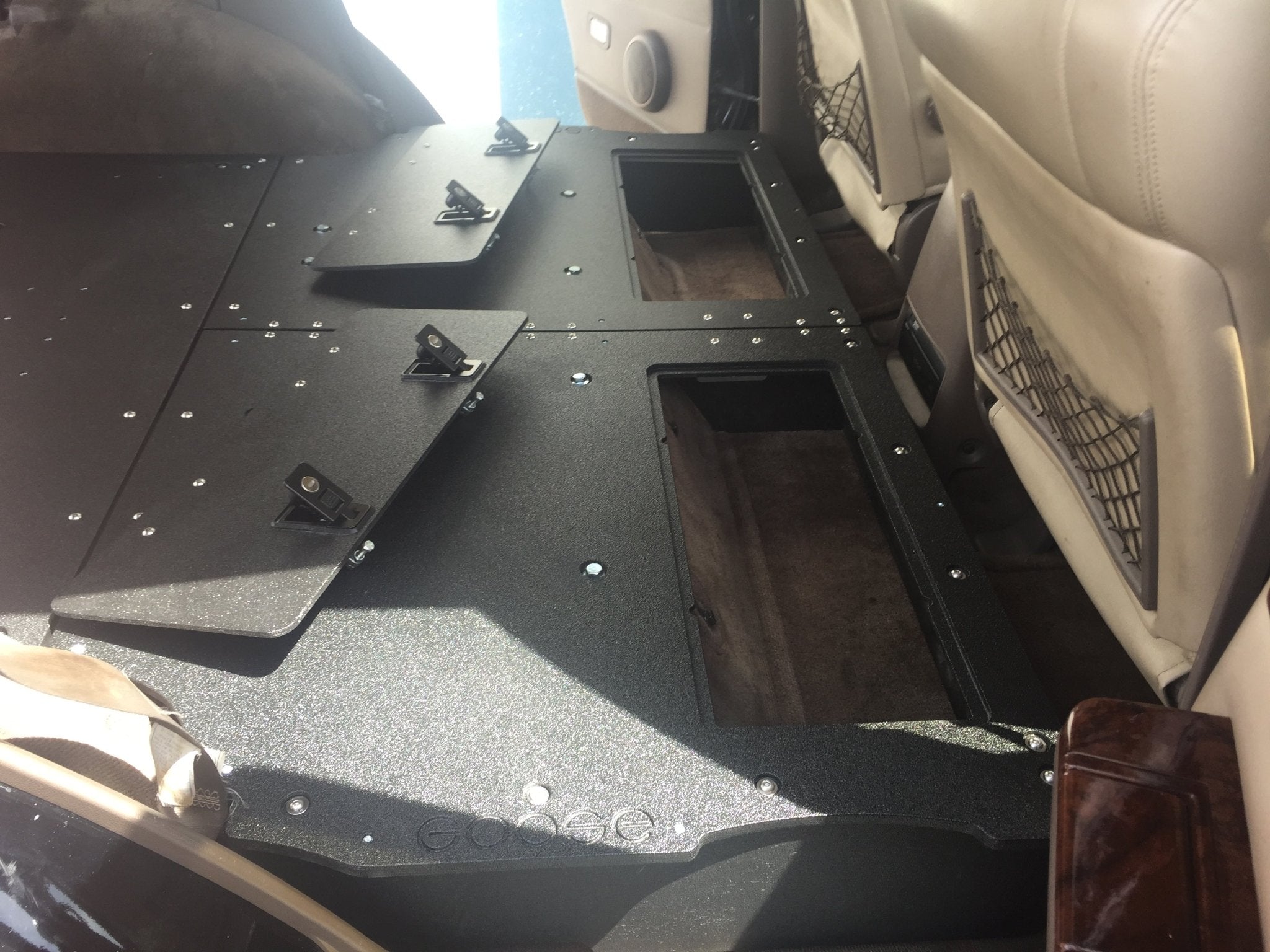 Toyota Land Cruiser 1991 - 1997 80 Series - Second Row Seat Delete Plate System - Spirit of 1876 - Goose Gear
