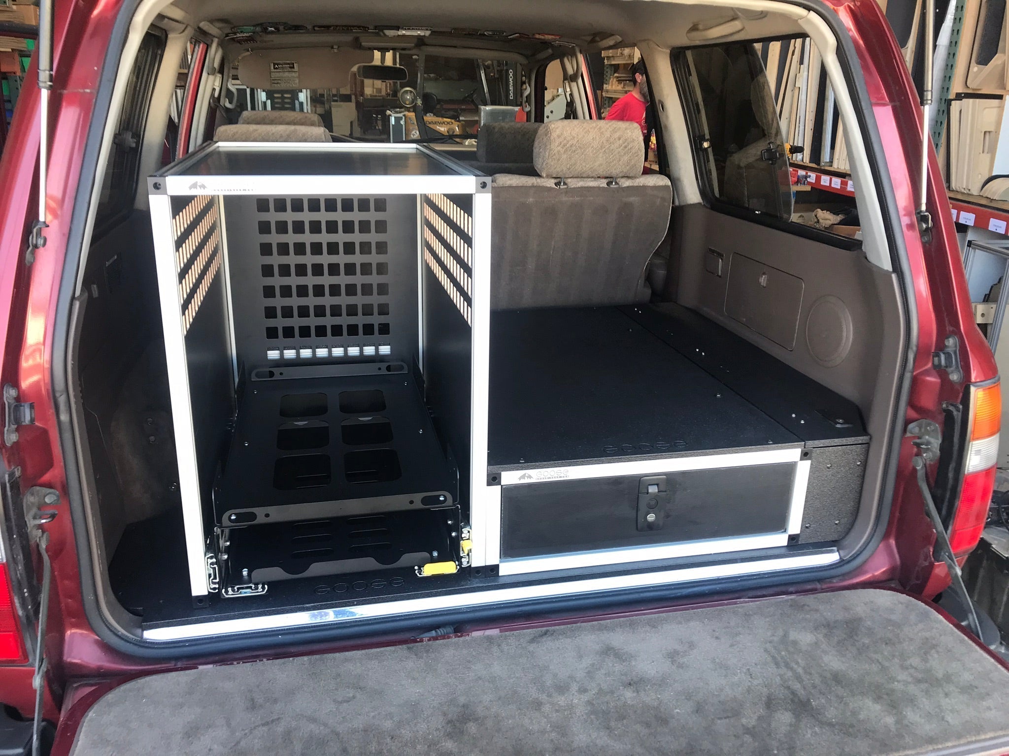 Toyota Land Cruiser 1991 - 1997 80 Series - Single Drawer Module with Fitted Top Plate - 24 - 3/16"W x 8"H x 40"D - Spirit of 1876 - Goose Gear
