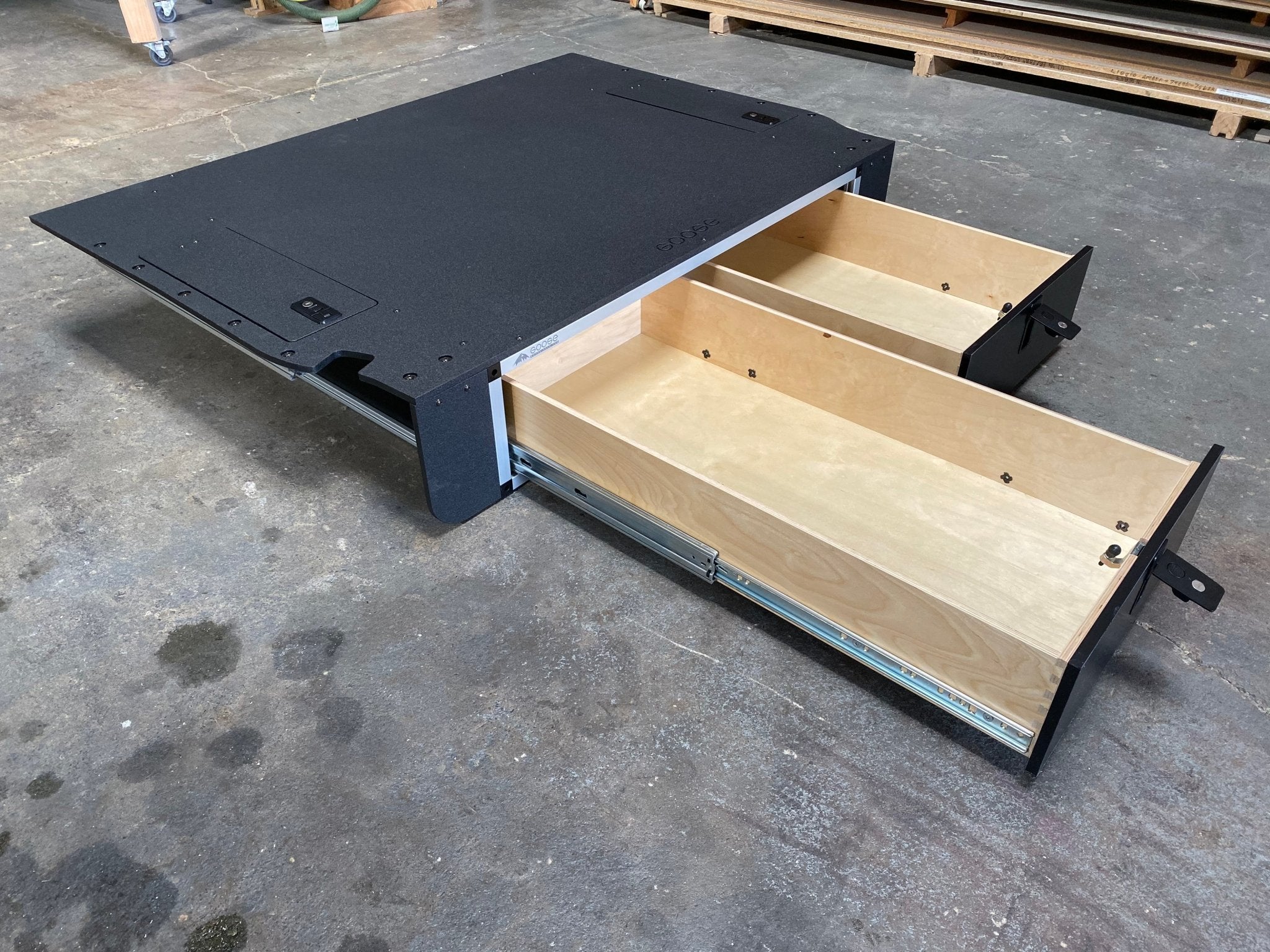 Toyota Land Cruiser 2008 - 2021 200 Series - Side x Side Drawer Module with Fitted Top Plate - Spirit of 1876 - Goose Gear