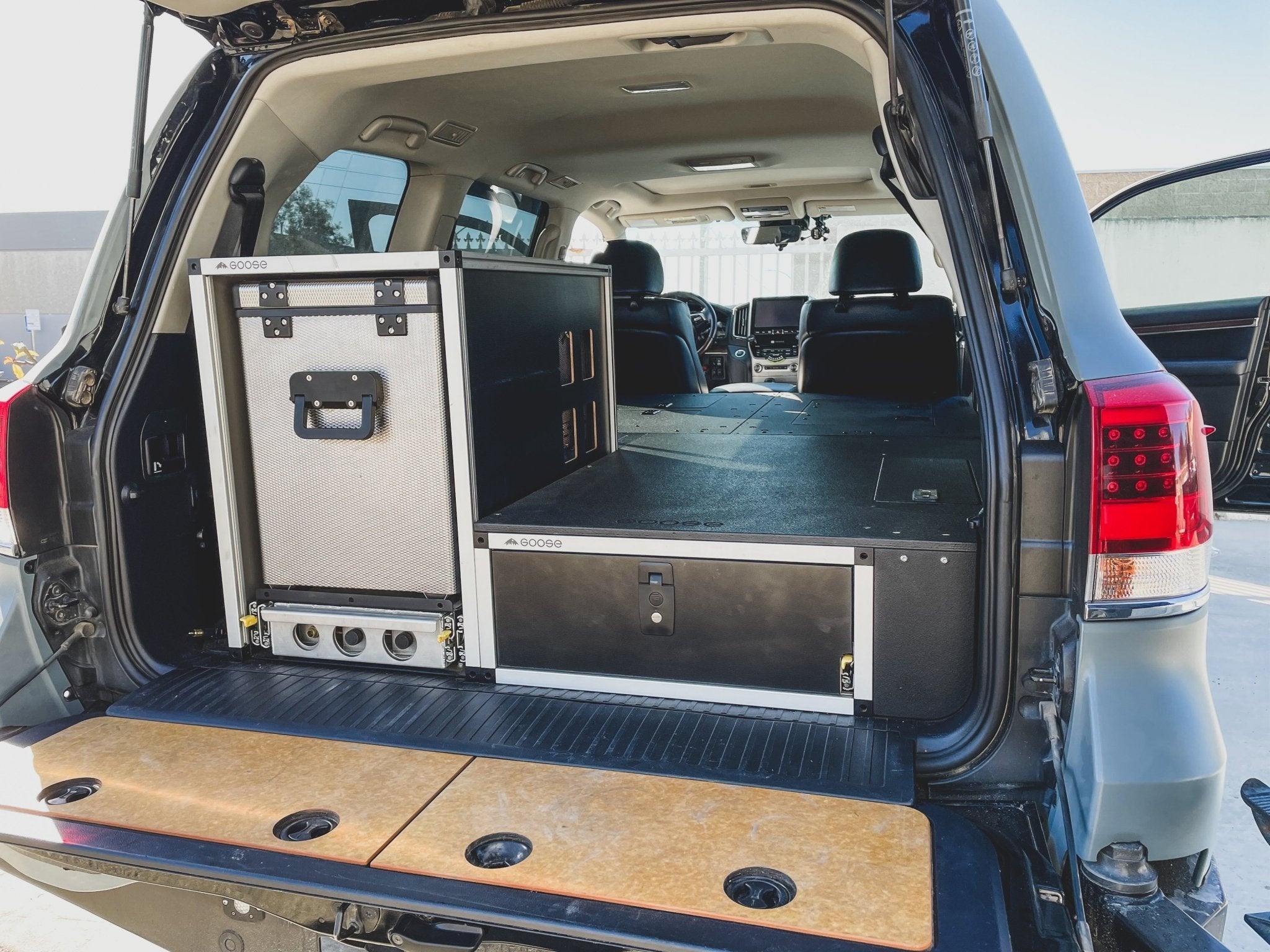 Toyota Land Cruiser 2008 - 2021 200 Series - Single Drawer with Fitted Top Plate - 19 - 3/16"W x 9 - 1/2"H x 40"D - Spirit of 1876 - Goose Gear