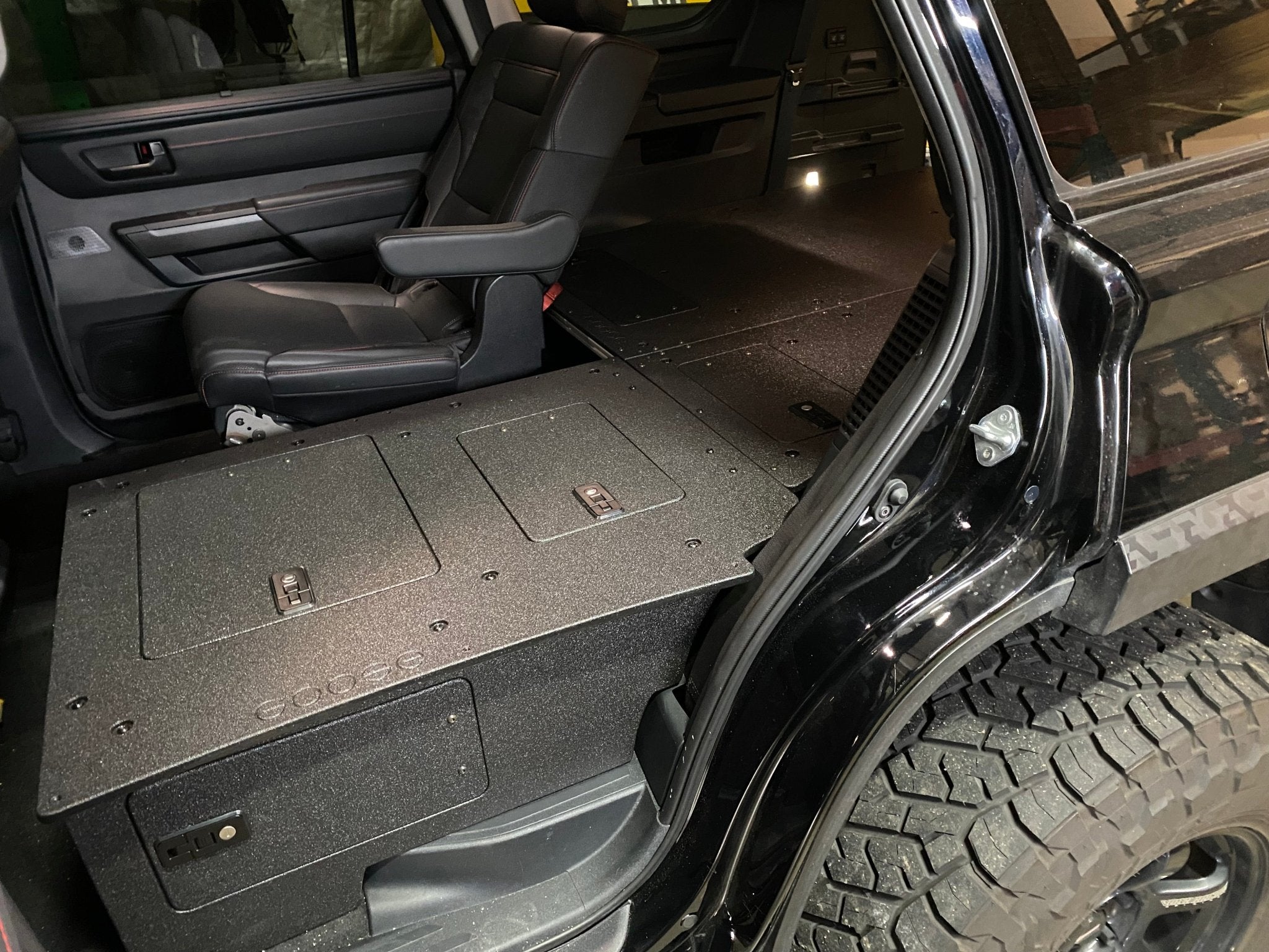 Toyota - Sequoia - 2023 - Present - 3rd Gen - Explore Series - Seat Delete Plate System - Stealth Sleep Package - Spirit of 1876 - Goose Gear