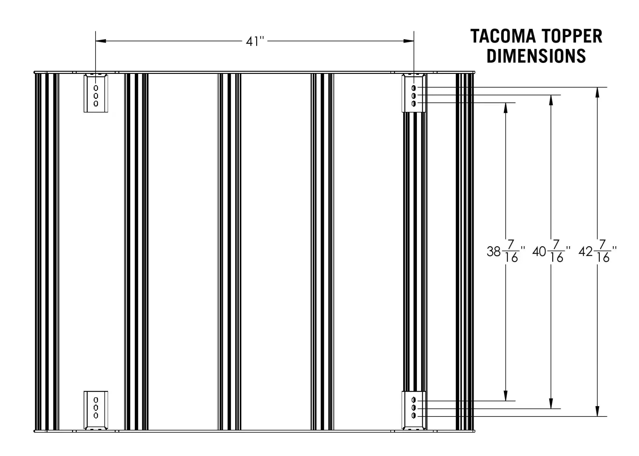 Toyota Tacoma Bed Rack - DRIFTR Topper (Add - on) - Spirit of 1876 - Backwoods Adventure Mods