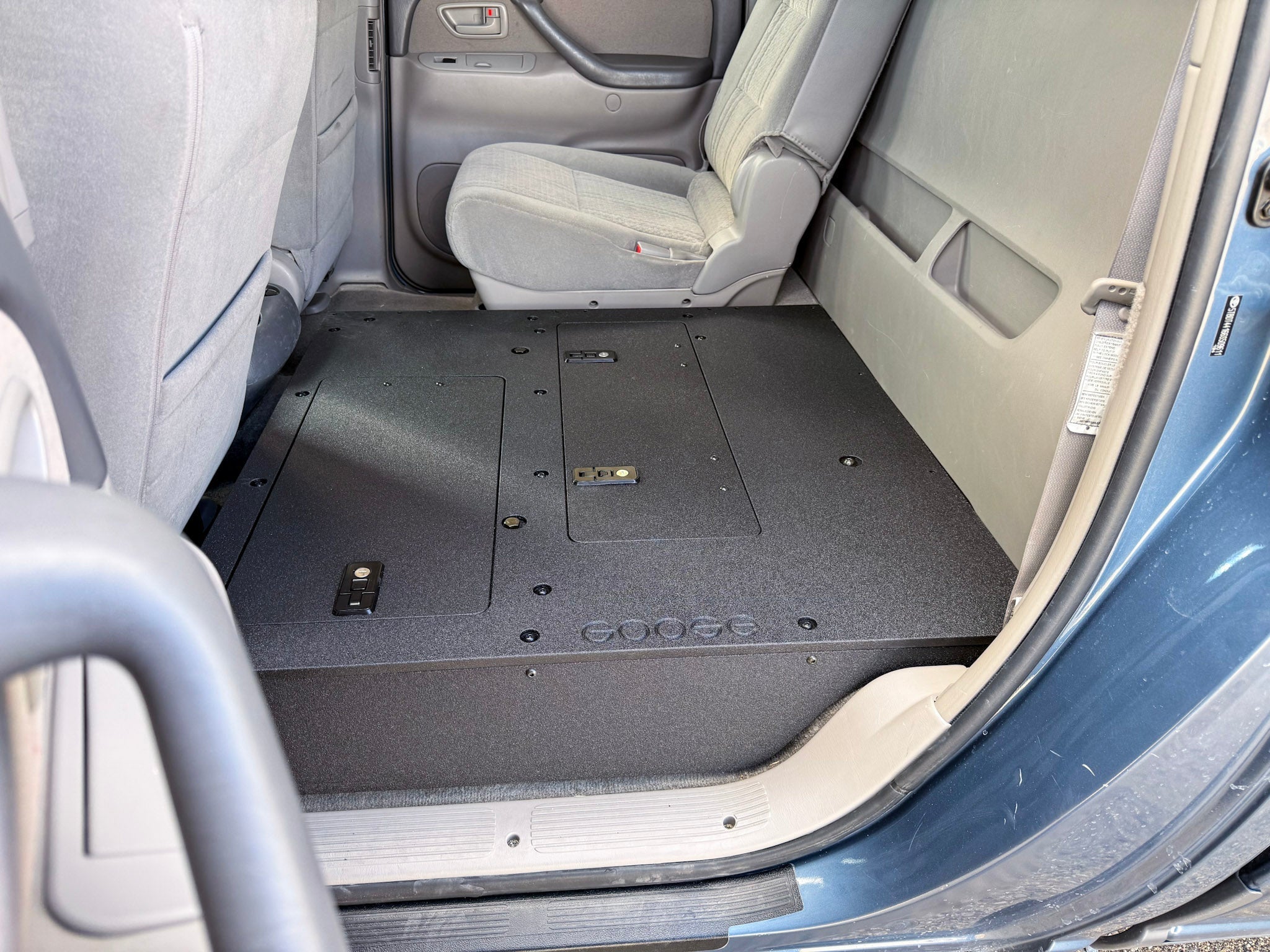 Toyota Tundra - 2000 - 2006 1st Gen - Double Cab - Second Row Seat Delete Plate System - Spirit of 1876Goose Gear