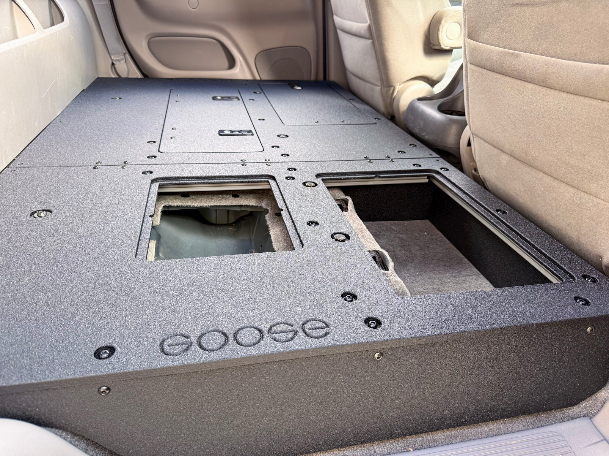 Toyota Tundra - 2000 - 2006 1st Gen - Double Cab - Second Row Seat Delete Plate System - Spirit of 1876Goose Gear