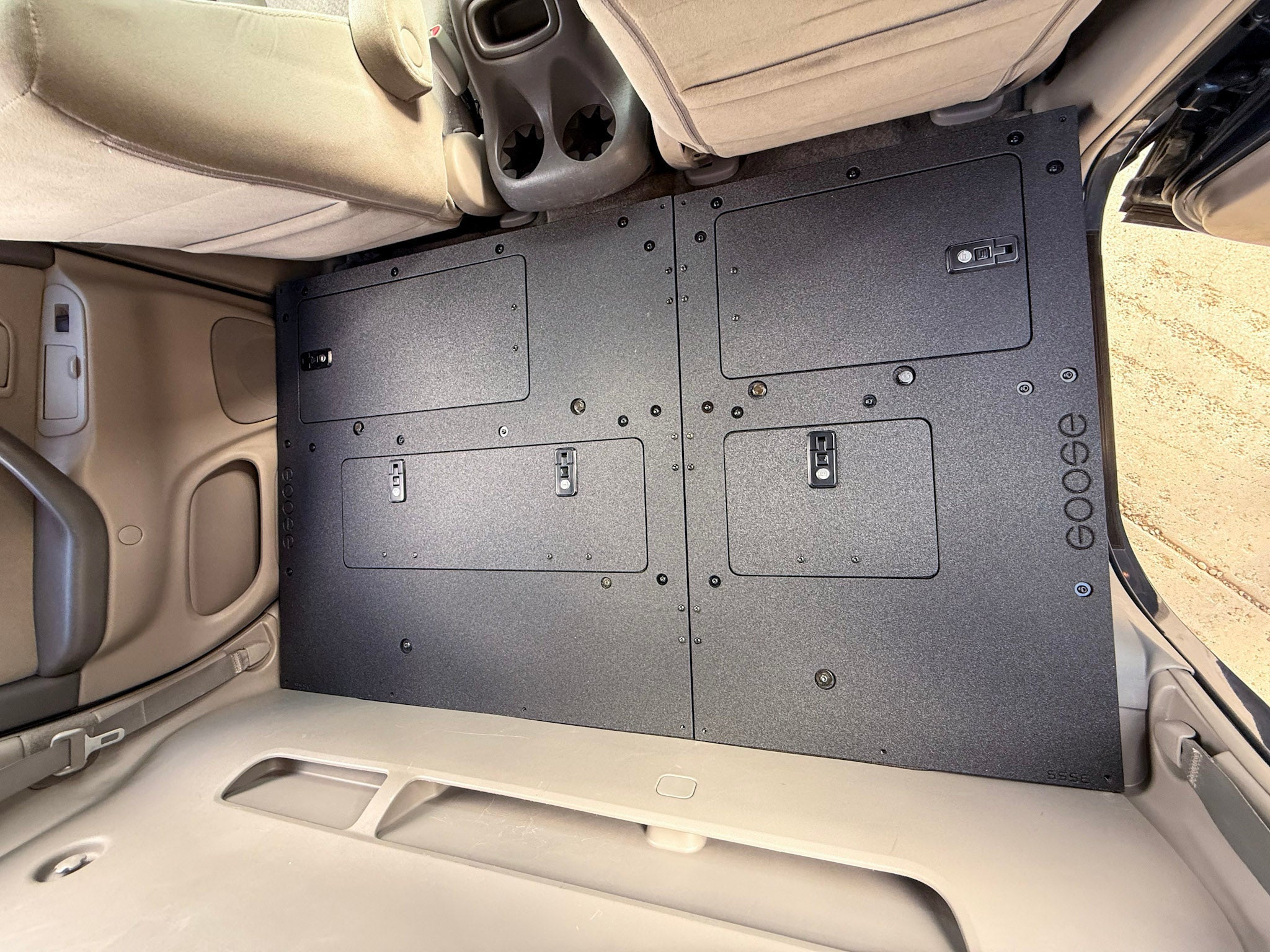 Toyota Tundra - 2000 - 2006 1st Gen - Double Cab - Second Row Seat Delete Plate System - Spirit of 1876Goose Gear