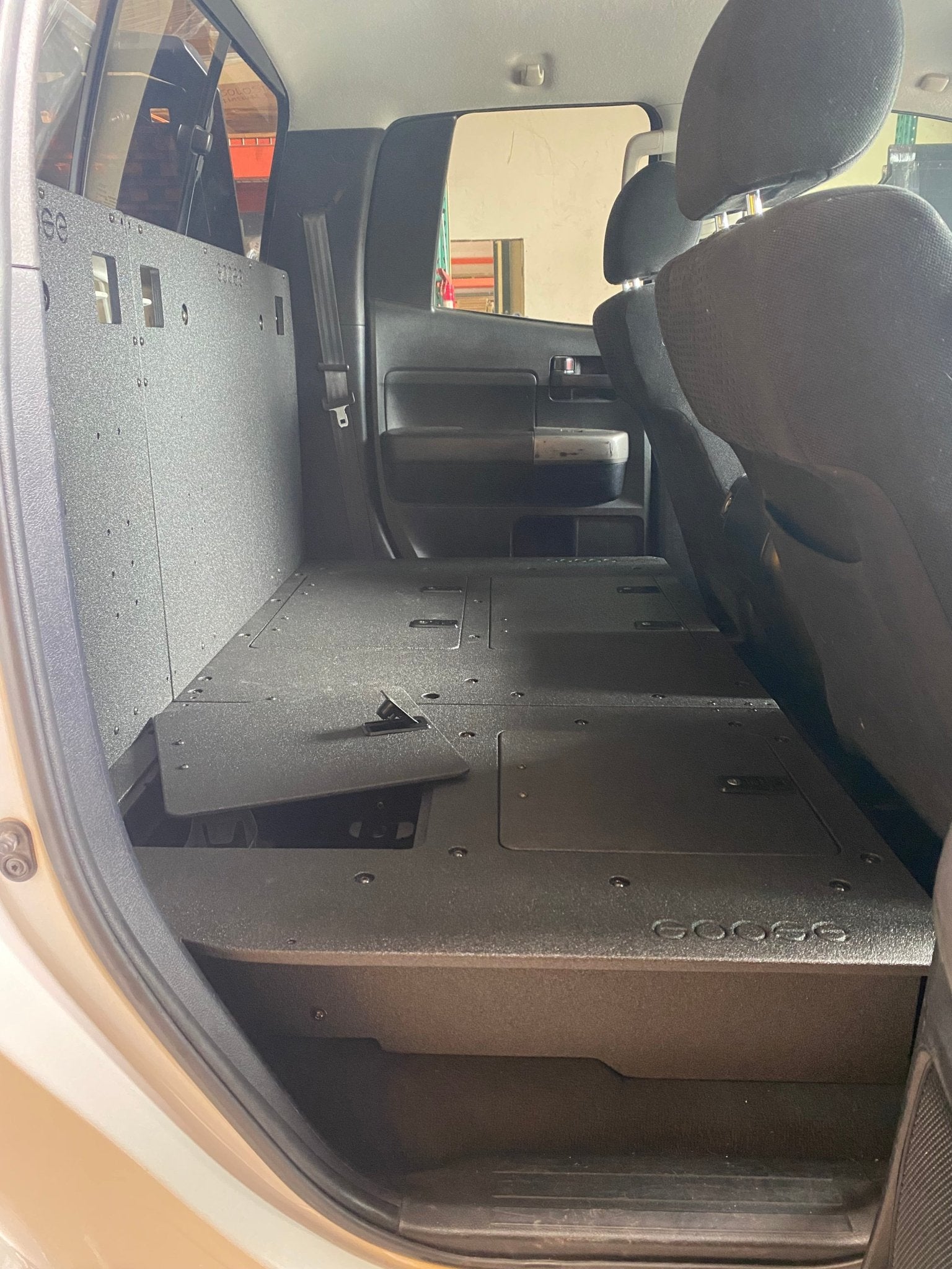 Toyota Tundra 2007 - 2013 2nd Gen. Double Cab - Second Row Seat Delete Plate System - Spirit of 1876 - Goose Gear